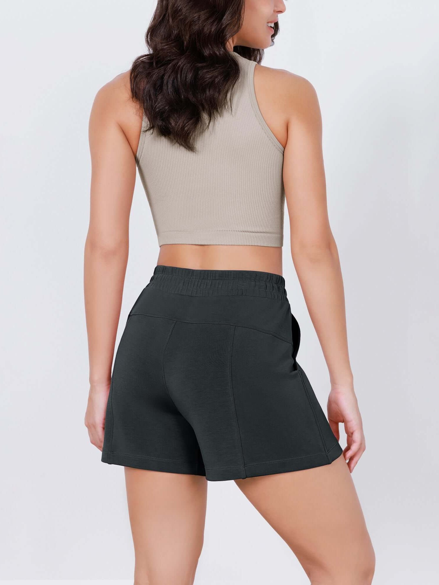 Modal Soft Adjustable Shockcord Relaxed Shorts - ododos