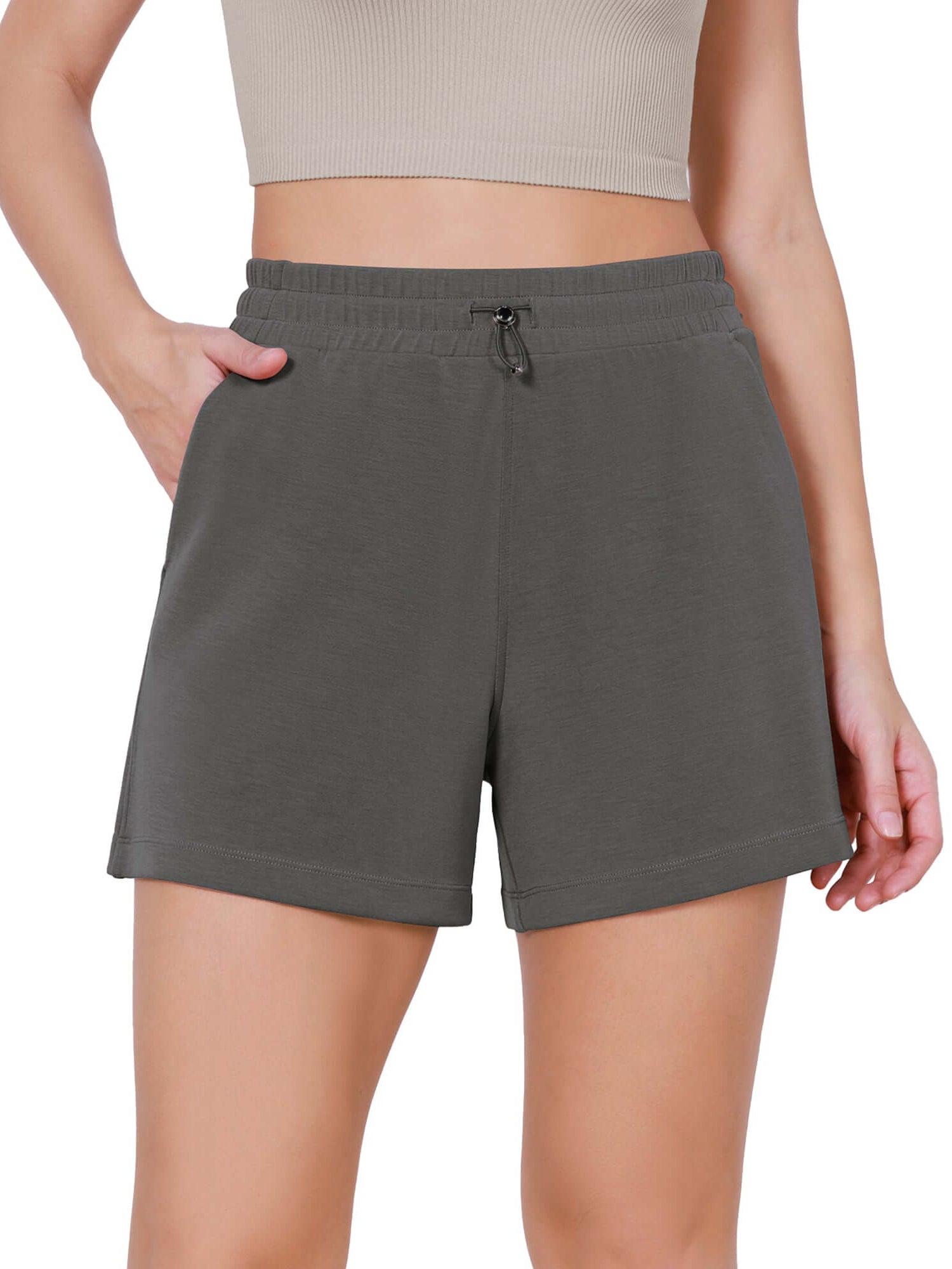 Modal Soft Adjustable Shockcord Relaxed Shorts - ododos