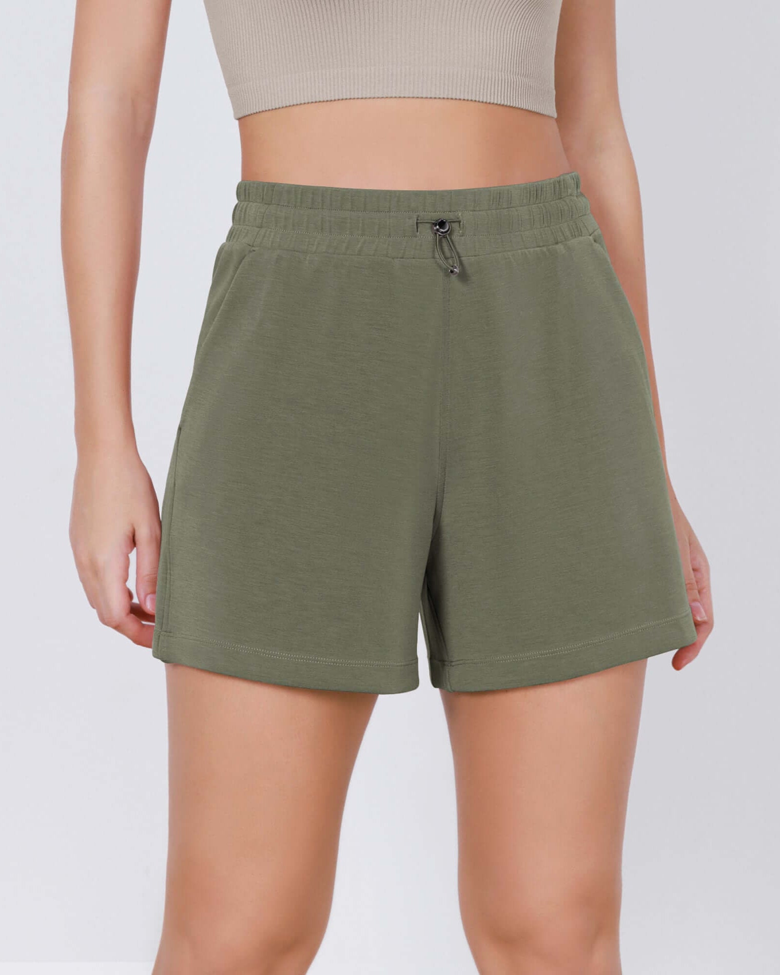 Modal Soft Adjustable Shockcord Relaxed Shorts - ododos