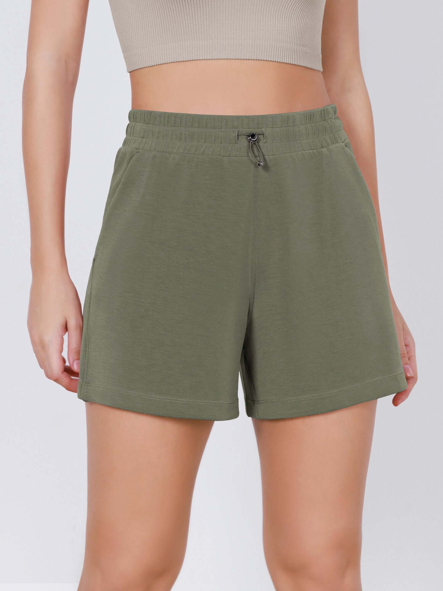 Modal Soft Adjustable Shockcord Relaxed Shorts - ododos