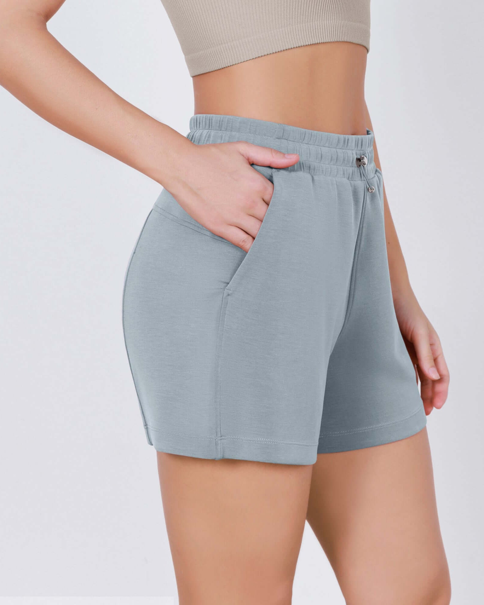 Modal Soft Adjustable Shockcord Relaxed Shorts - ododos