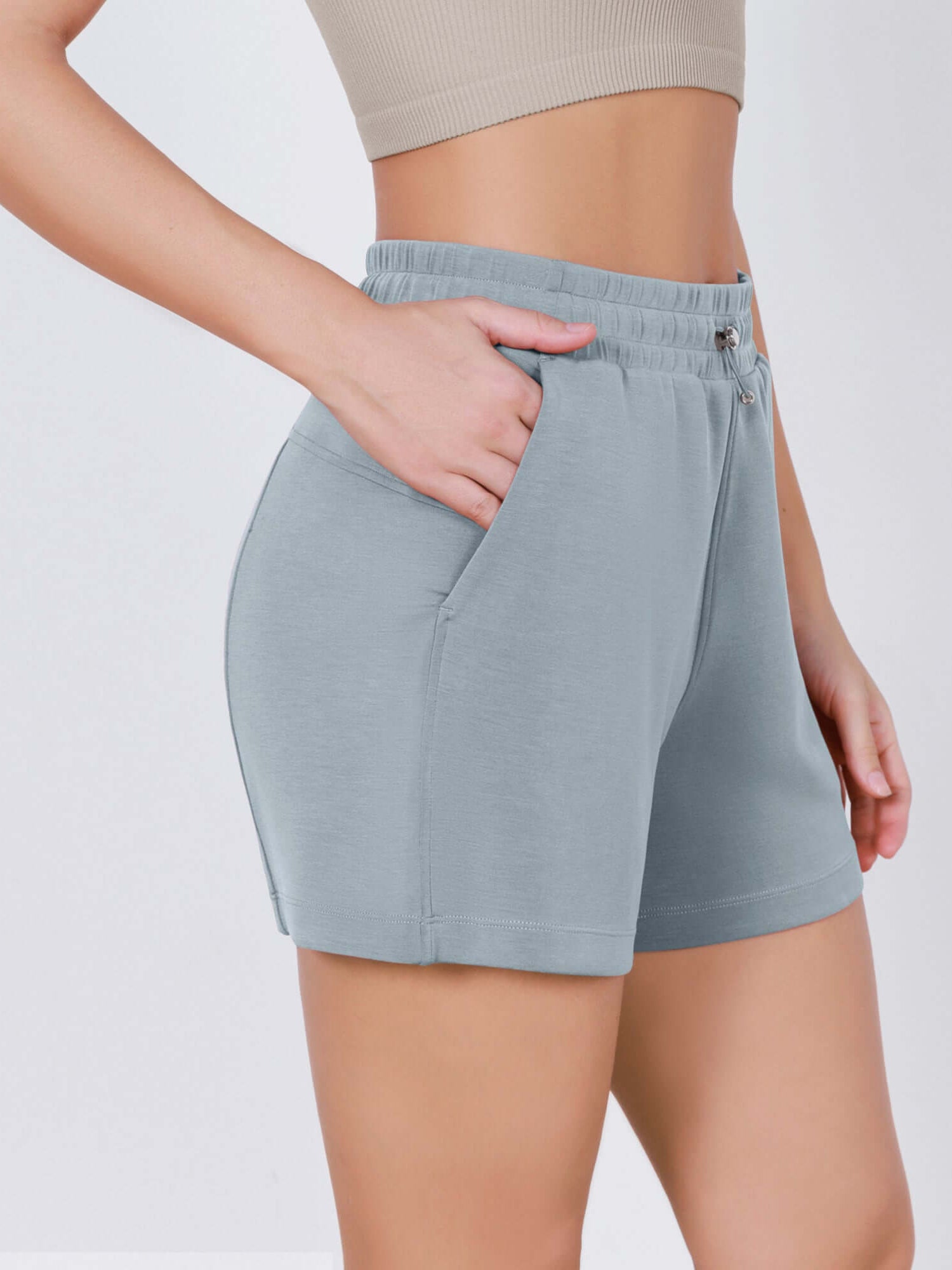 Modal Soft Adjustable Shockcord Relaxed Shorts - ododos