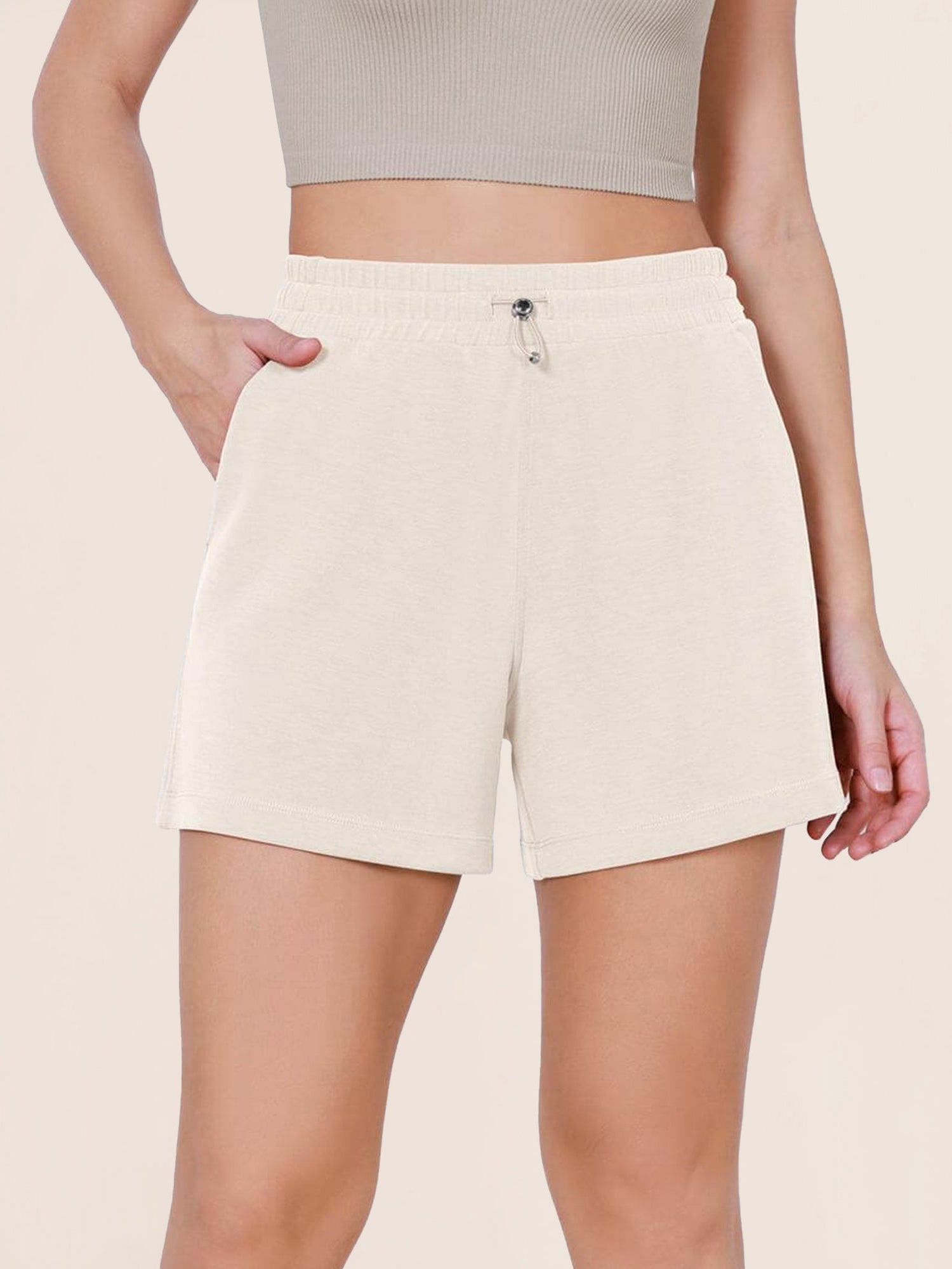 Modal Soft Adjustable Shockcord Relaxed Shorts - ododos