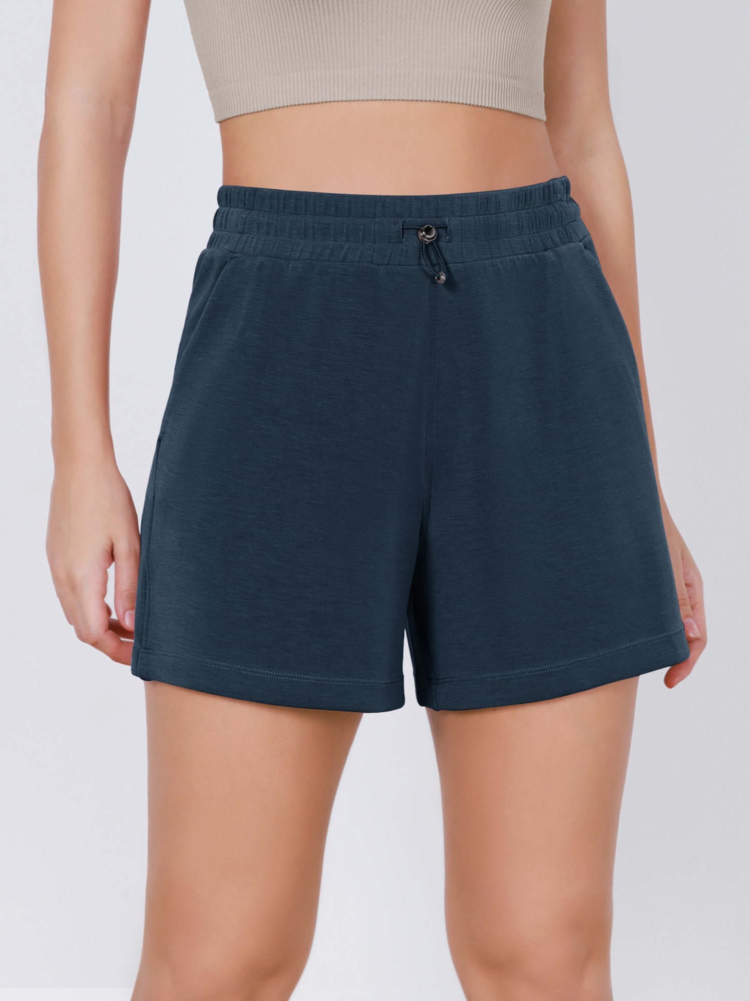 Modal Soft Adjustable Shockcord Relaxed Shorts - ododos