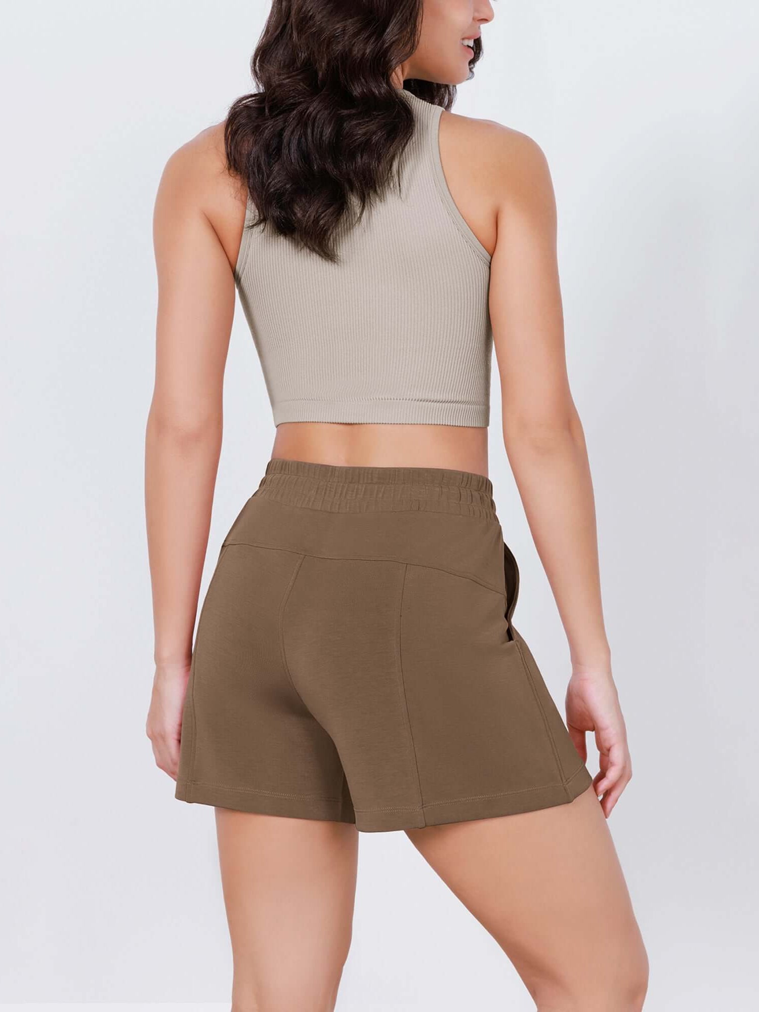Modal Soft Adjustable Shockcord Relaxed Shorts - ododos