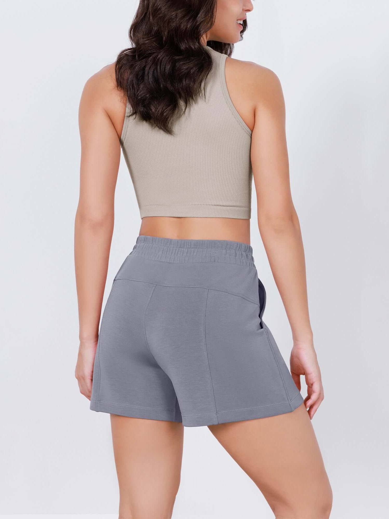 Modal Soft Adjustable Shockcord Relaxed Shorts - ododos