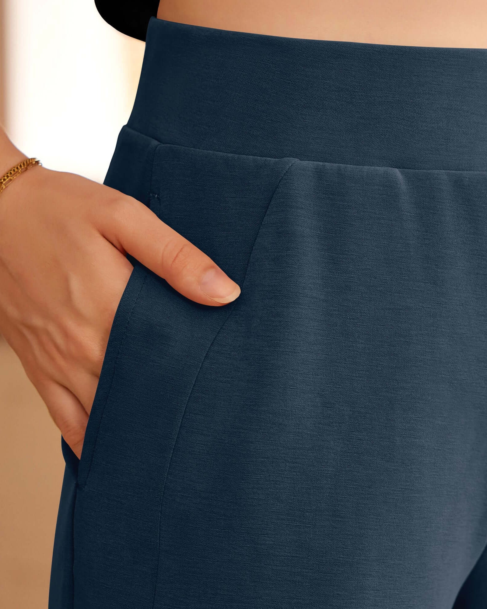 Modal Soft High Waist Casual Shorts with Pockets - ododos