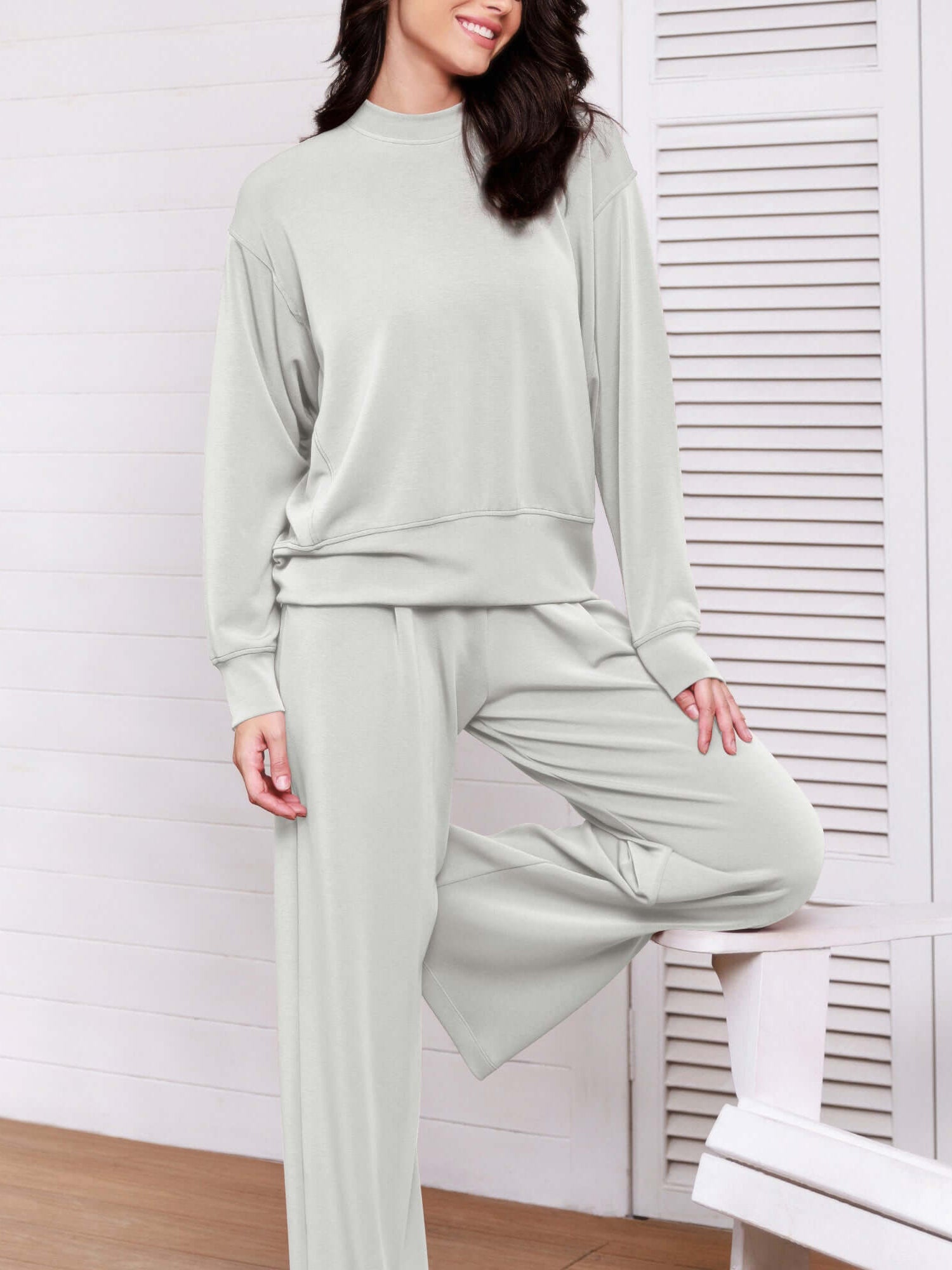 Modal Soft Long Sleeve Oversized Sweatshirts - ododos