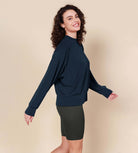 Modal Soft Long Sleeve Oversized Sweatshirts - ododos