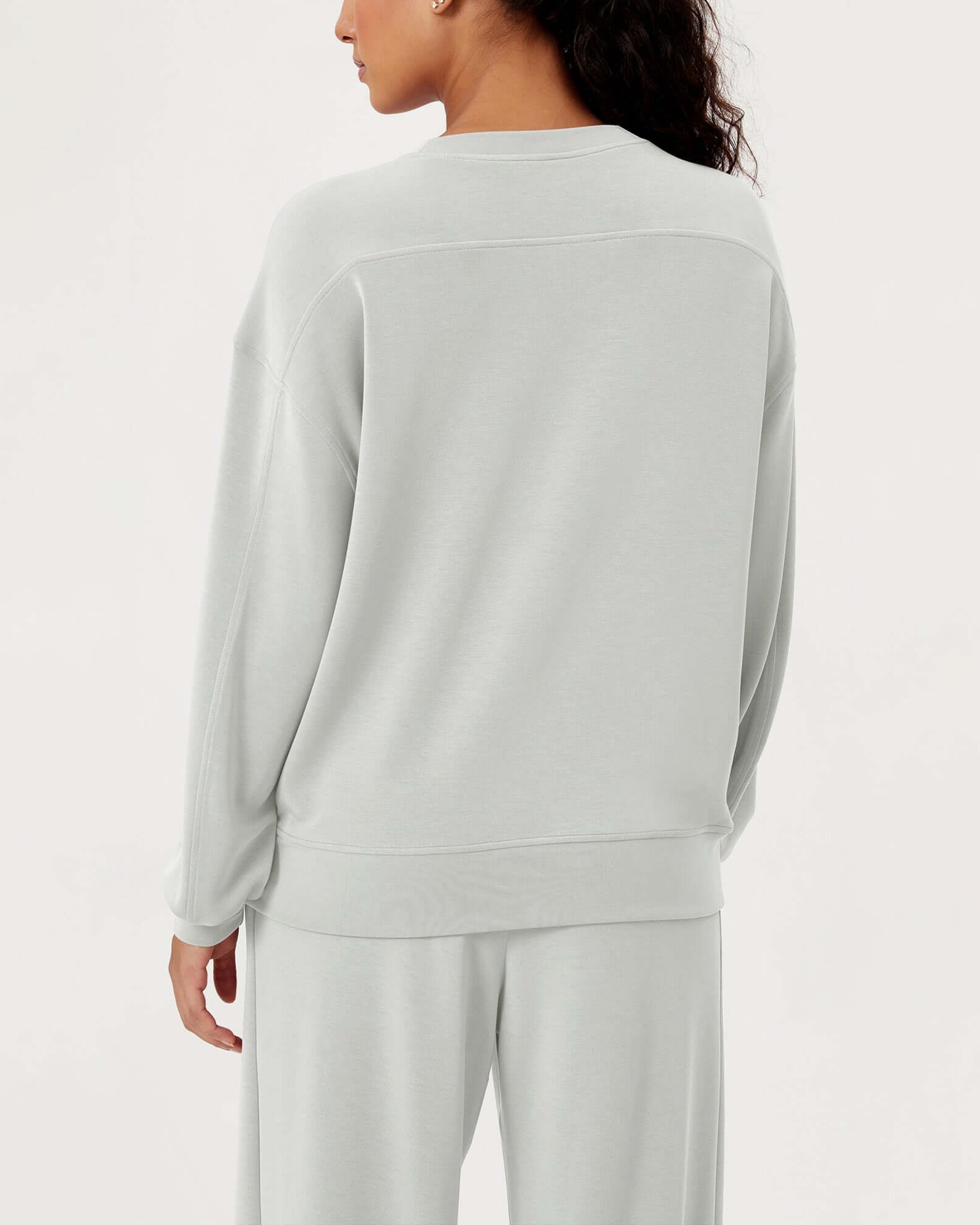 Modal Soft Oversized Crew Neck Sweatshirts - ododos