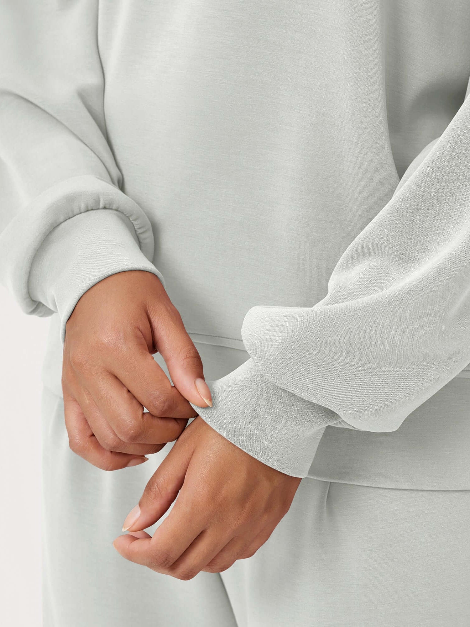 Modal Soft Oversized Crew Neck Sweatshirts - ododos