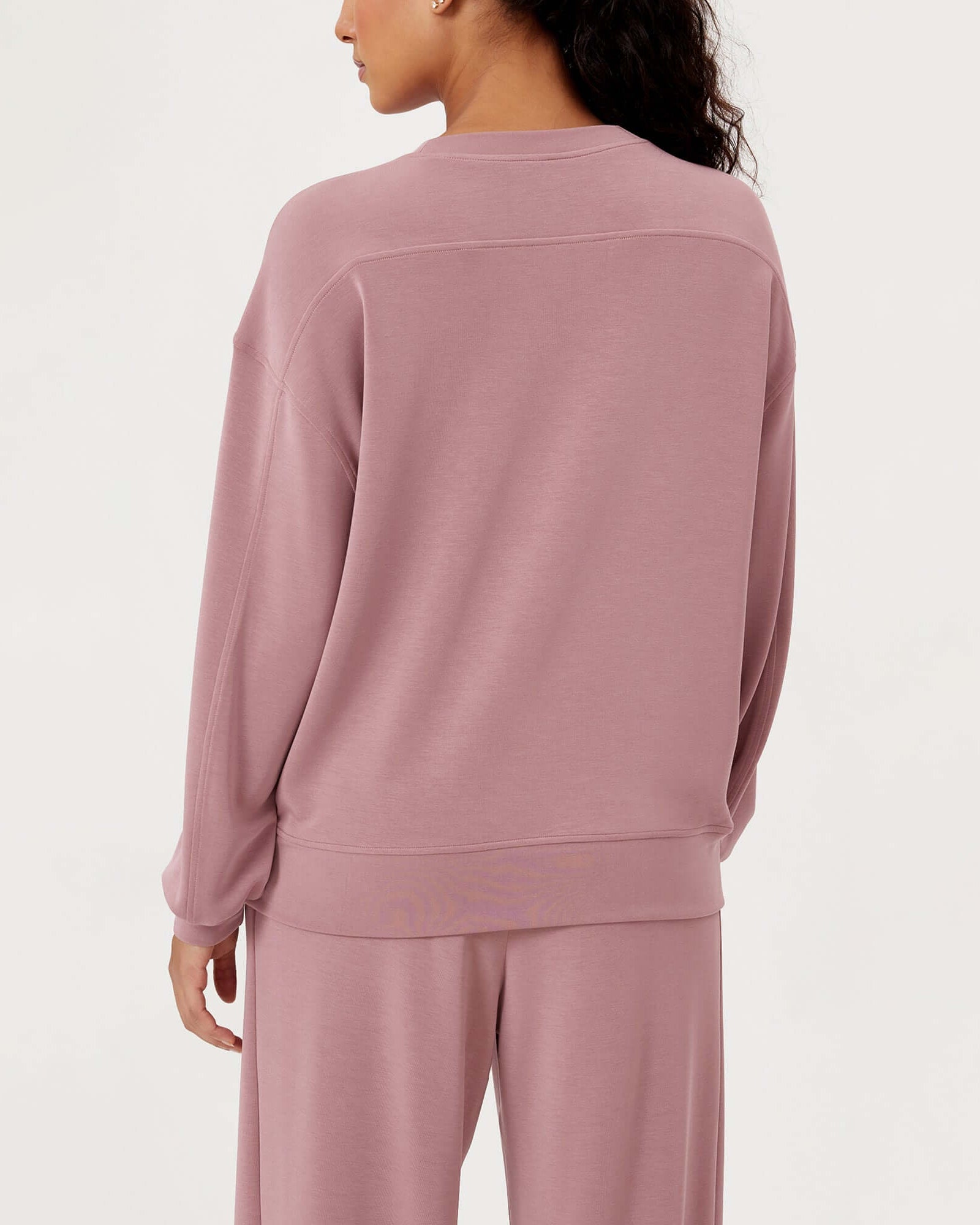 Modal Soft Oversized Crew Neck Sweatshirts - ododos