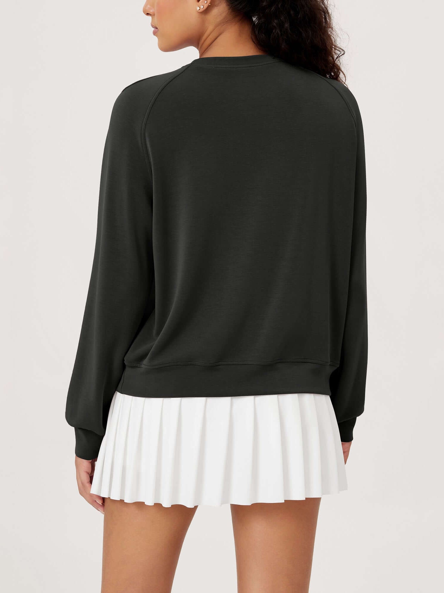 Modal Soft Raglan Long Sleeves Sweatshirts - ododos