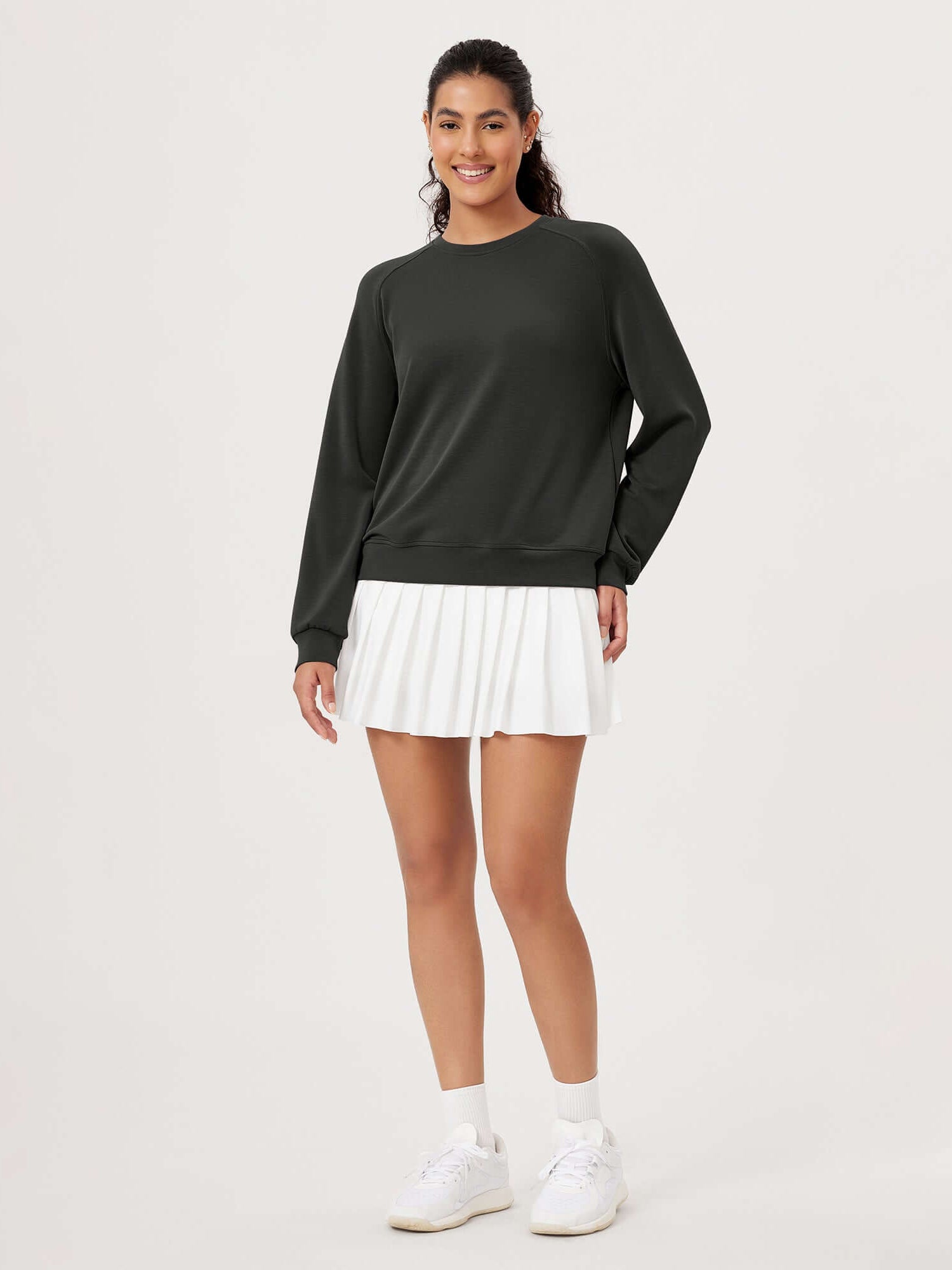 Modal Soft Raglan Long Sleeves Sweatshirts - ododos