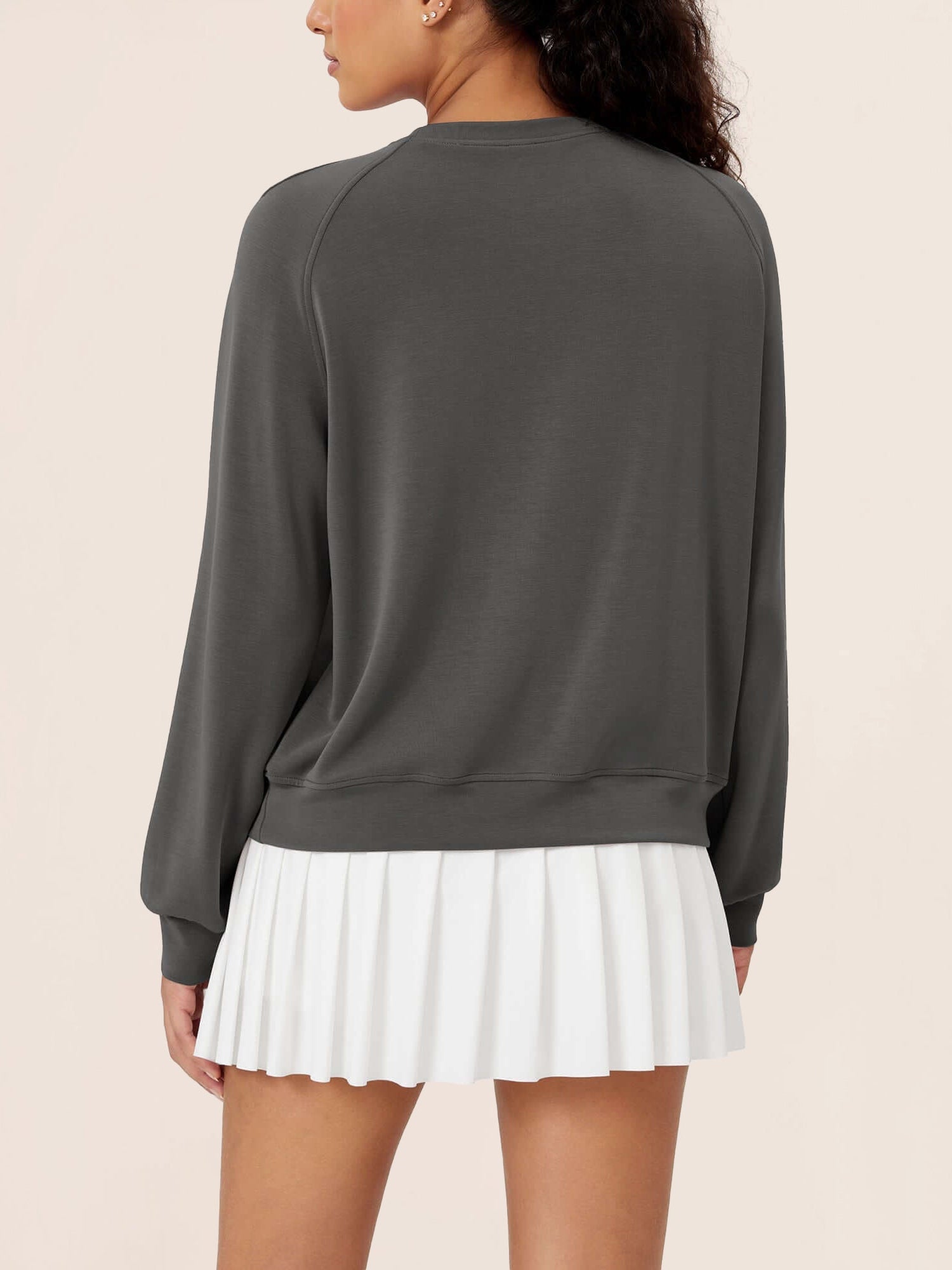 Modal Soft Raglan Long Sleeves Sweatshirts - ododos