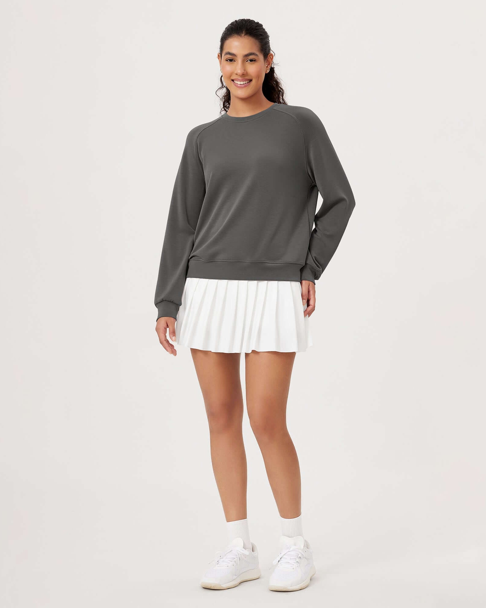Modal Soft Raglan Long Sleeves Sweatshirts - ododos