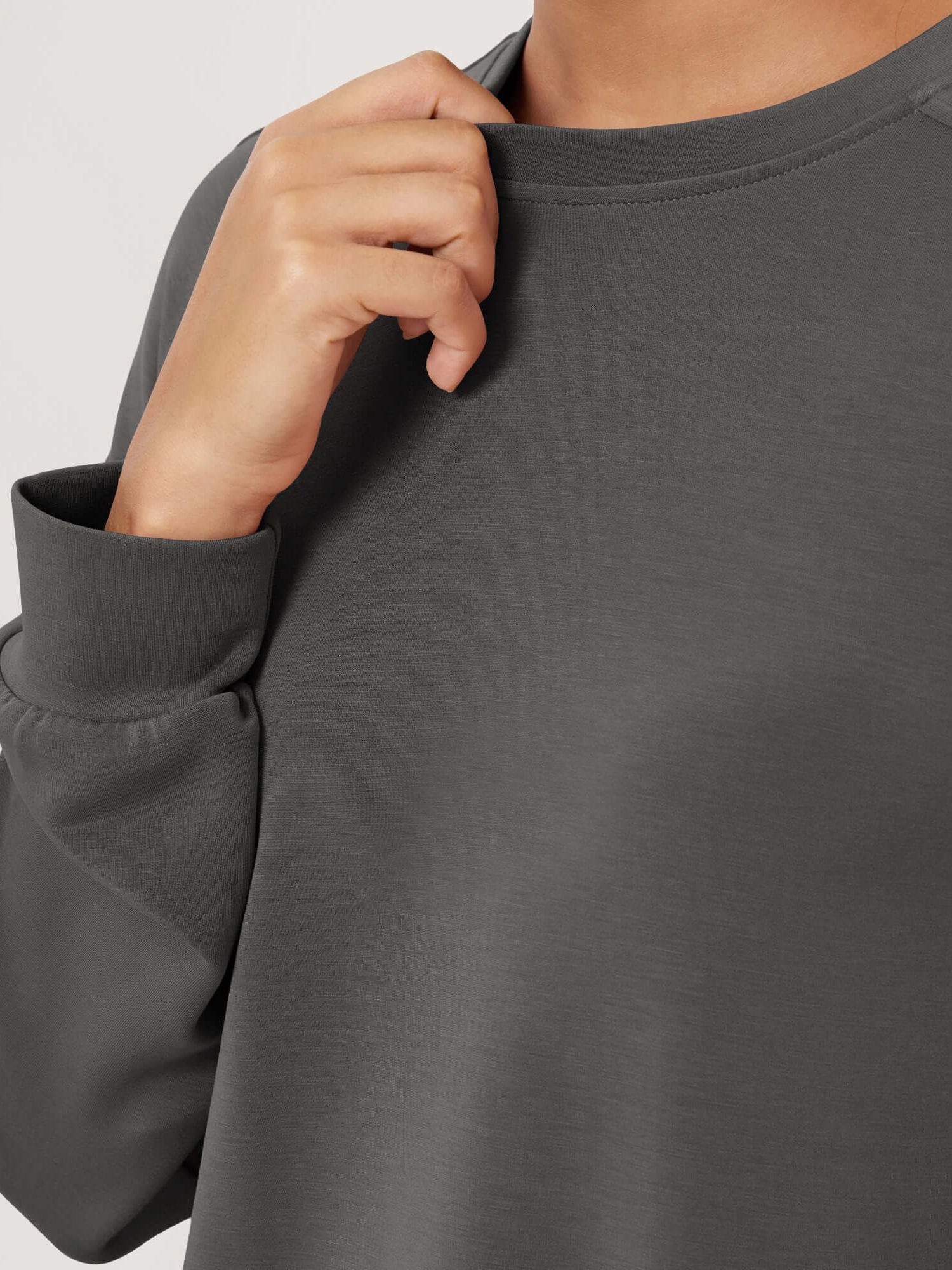 Modal Soft Raglan Long Sleeves Sweatshirts - ododos