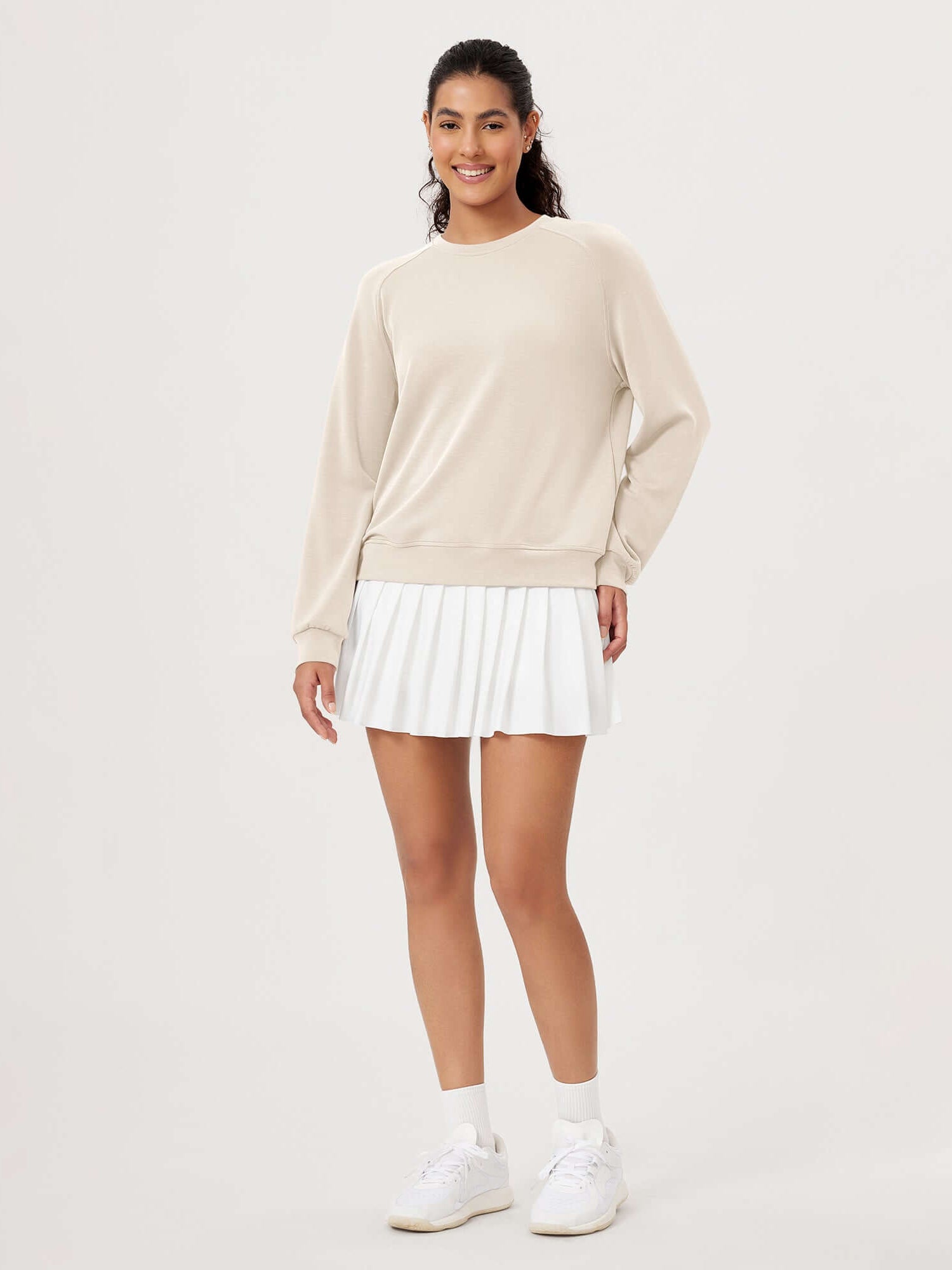 Modal Soft Raglan Long Sleeves Sweatshirts - ododos