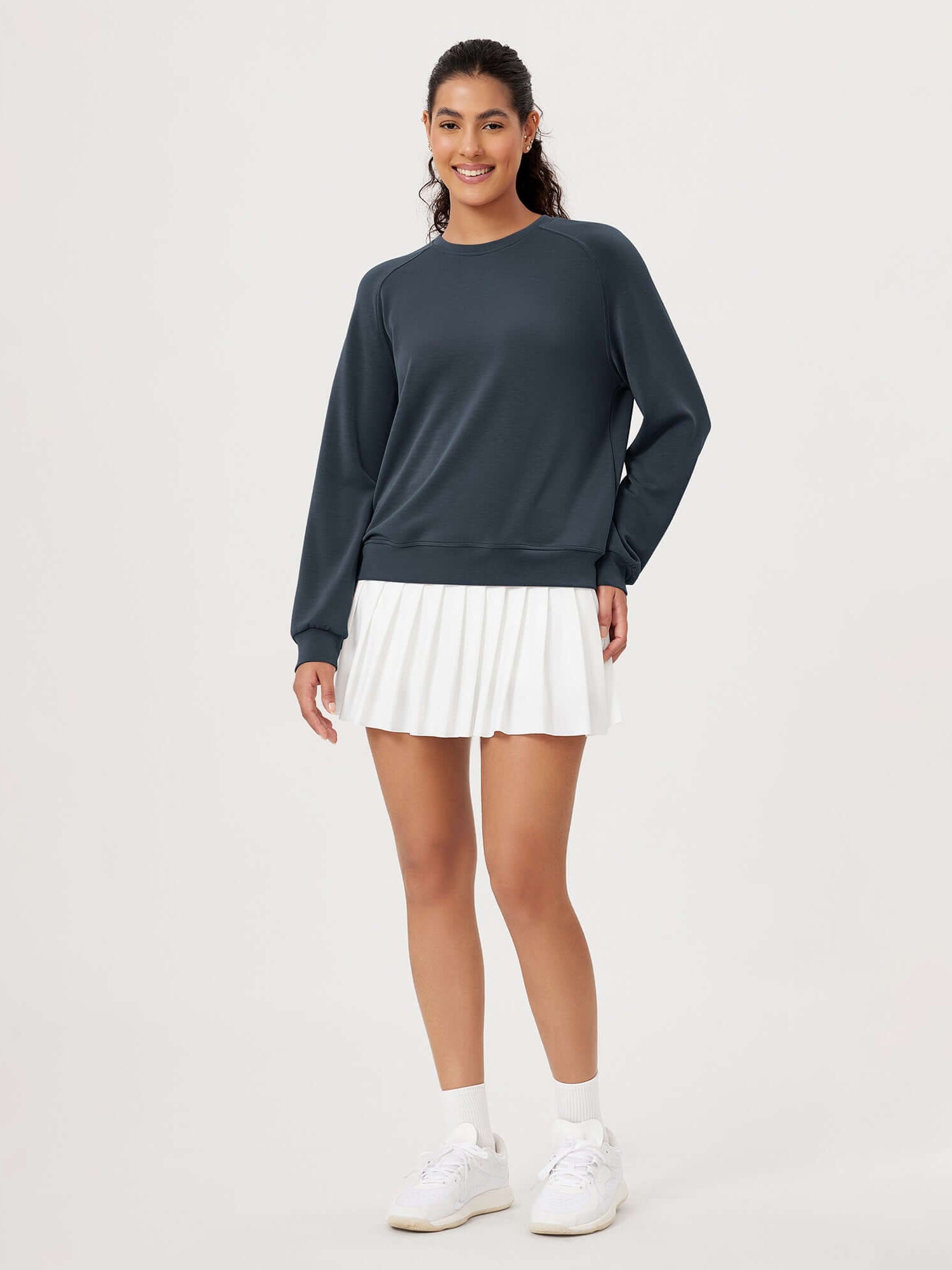 Modal Soft Raglan Long Sleeves Sweatshirts - ododos