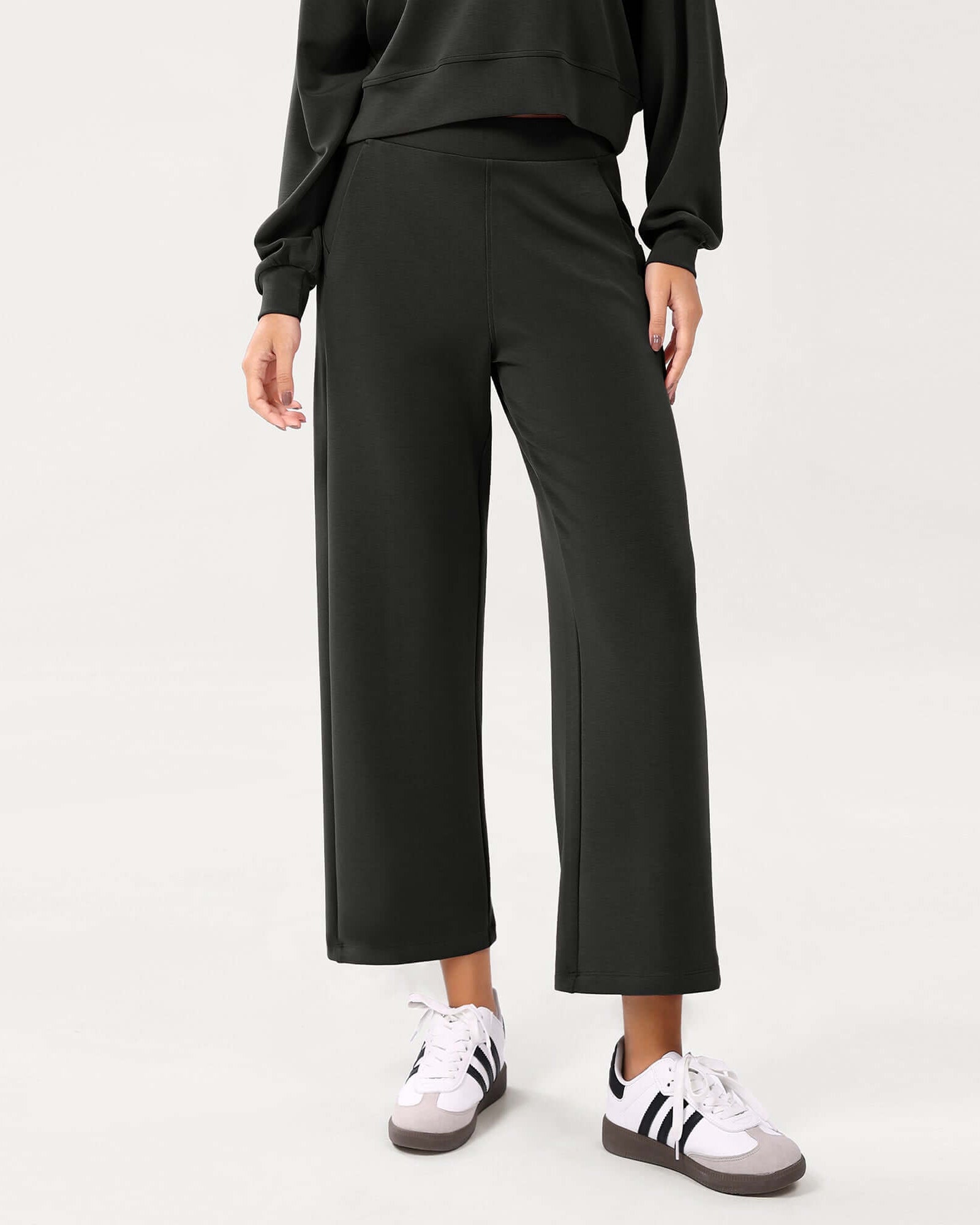 Modal Soft Relaxed Cropped Pants - ododos