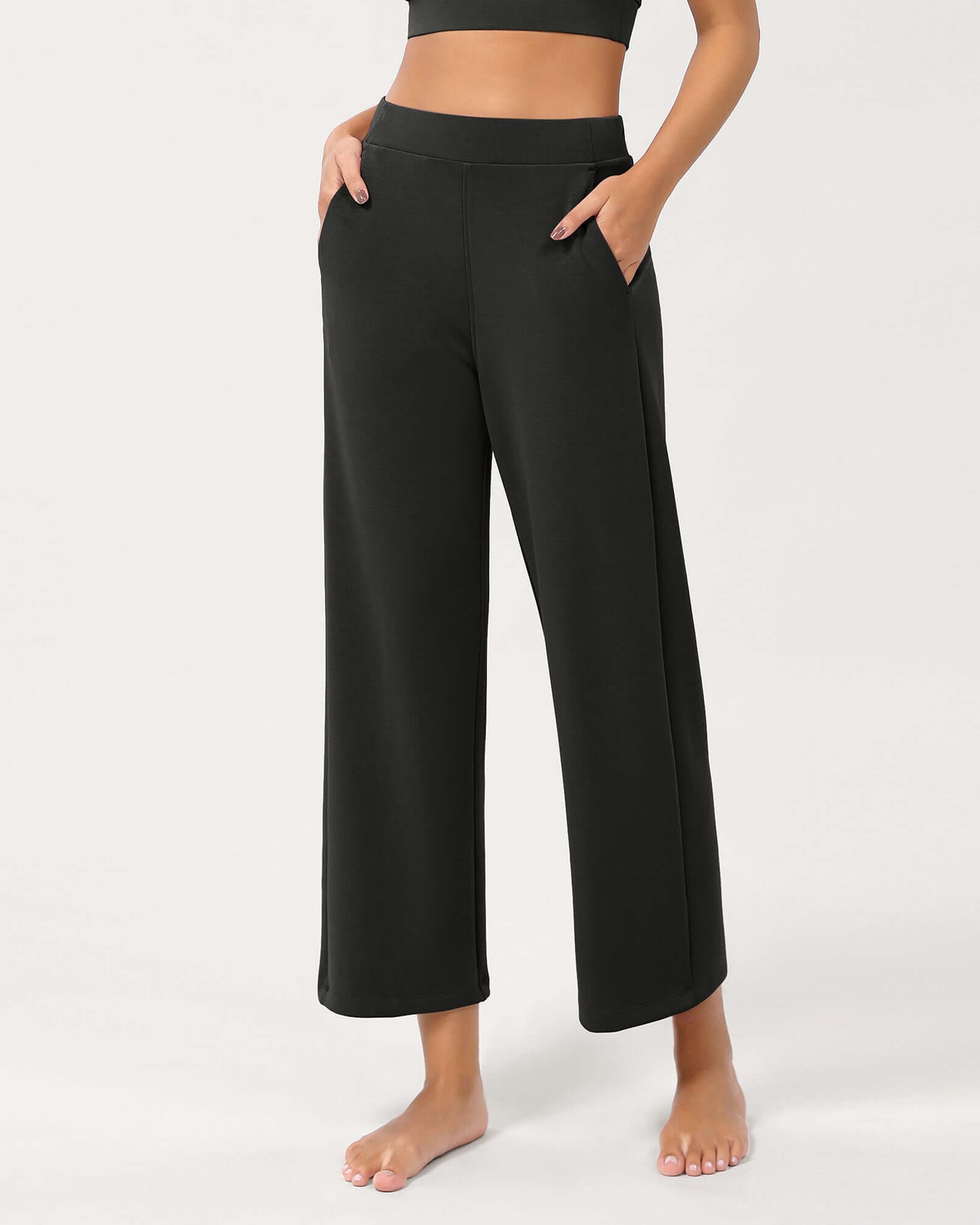 Modal Soft Relaxed Cropped Pants - ododos