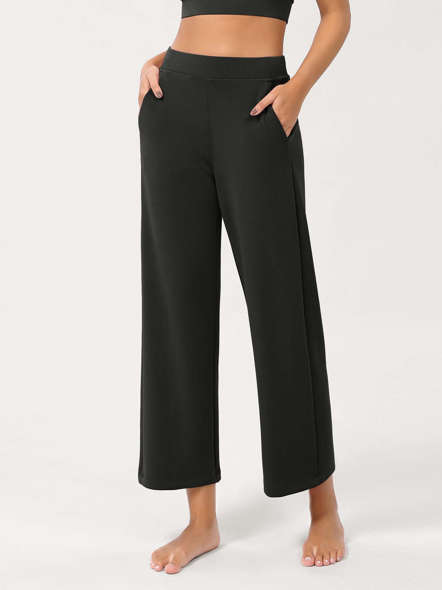 Modal Soft Relaxed Cropped Pants - ododos