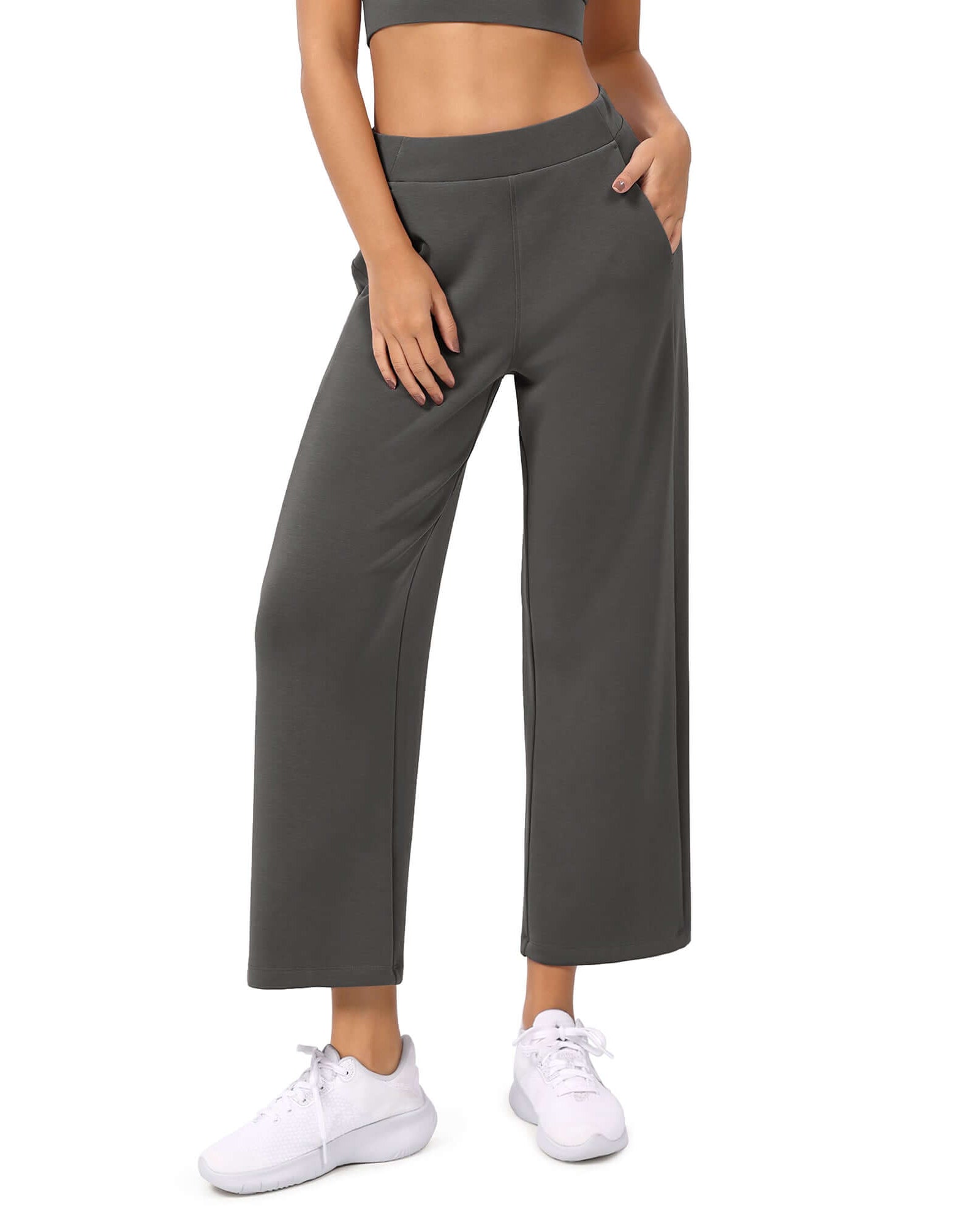 Modal Soft Relaxed Cropped Pants - ododos