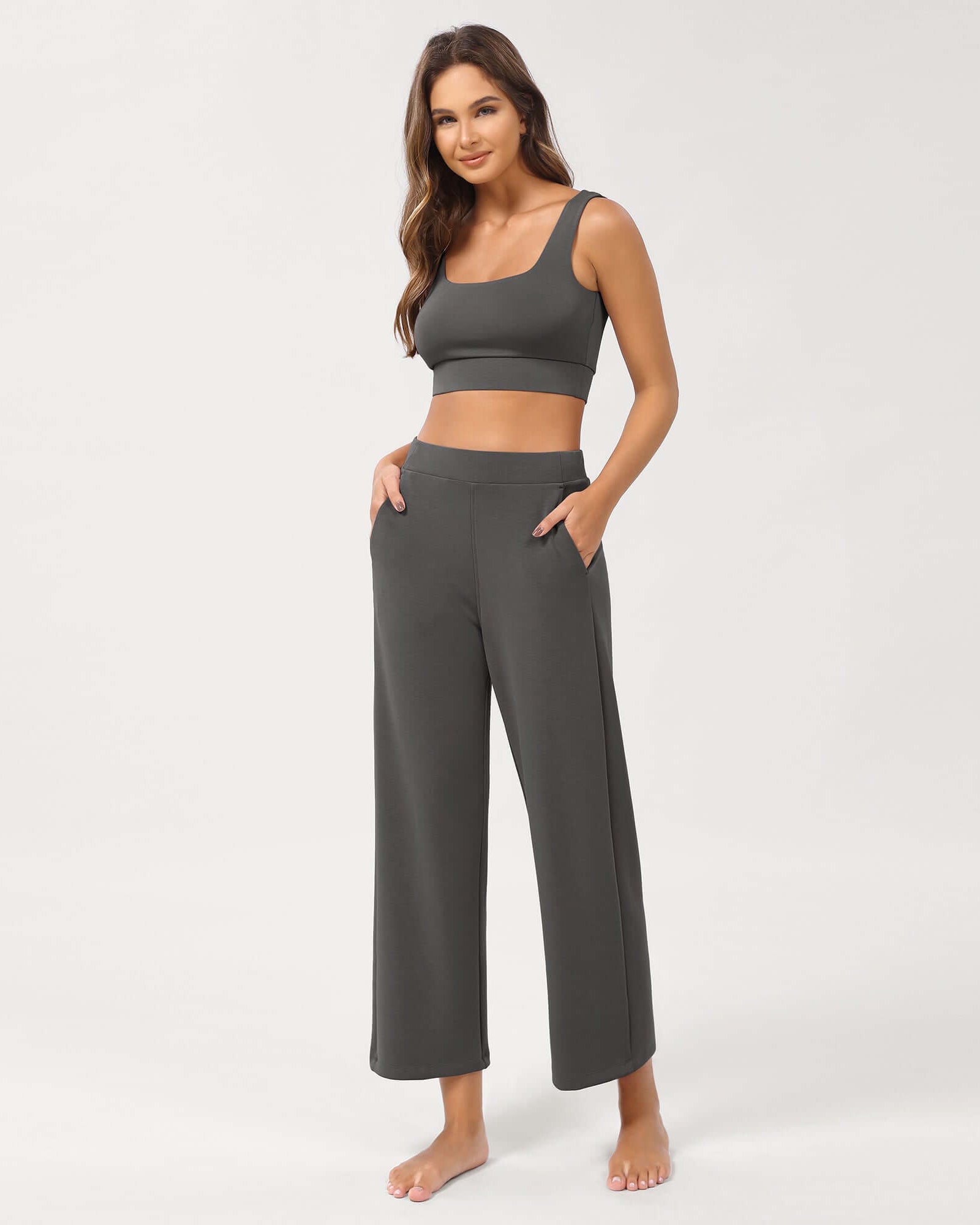 Modal Soft Relaxed Cropped Pants - ododos