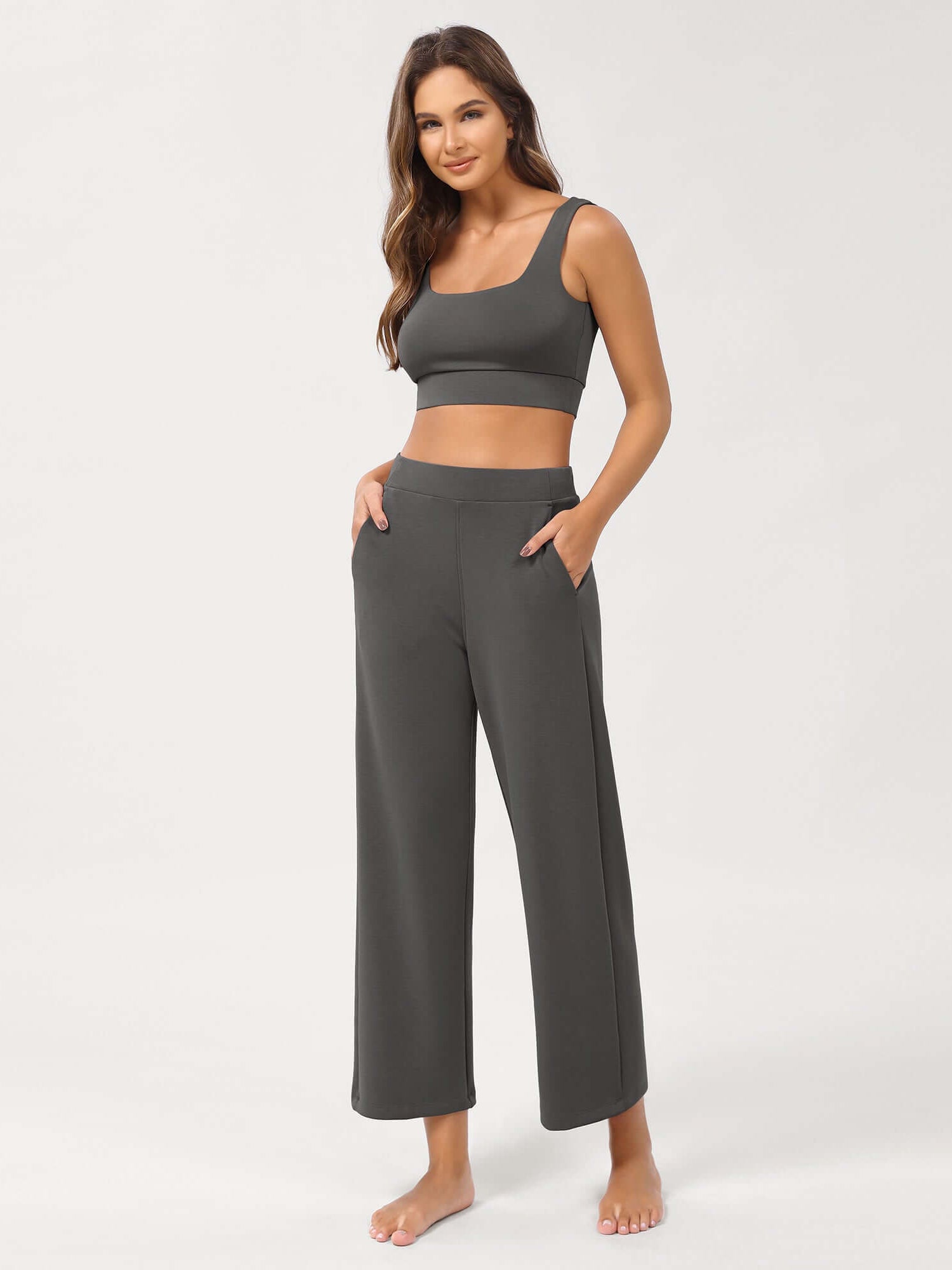 Modal Soft Relaxed Cropped Pants - ododos