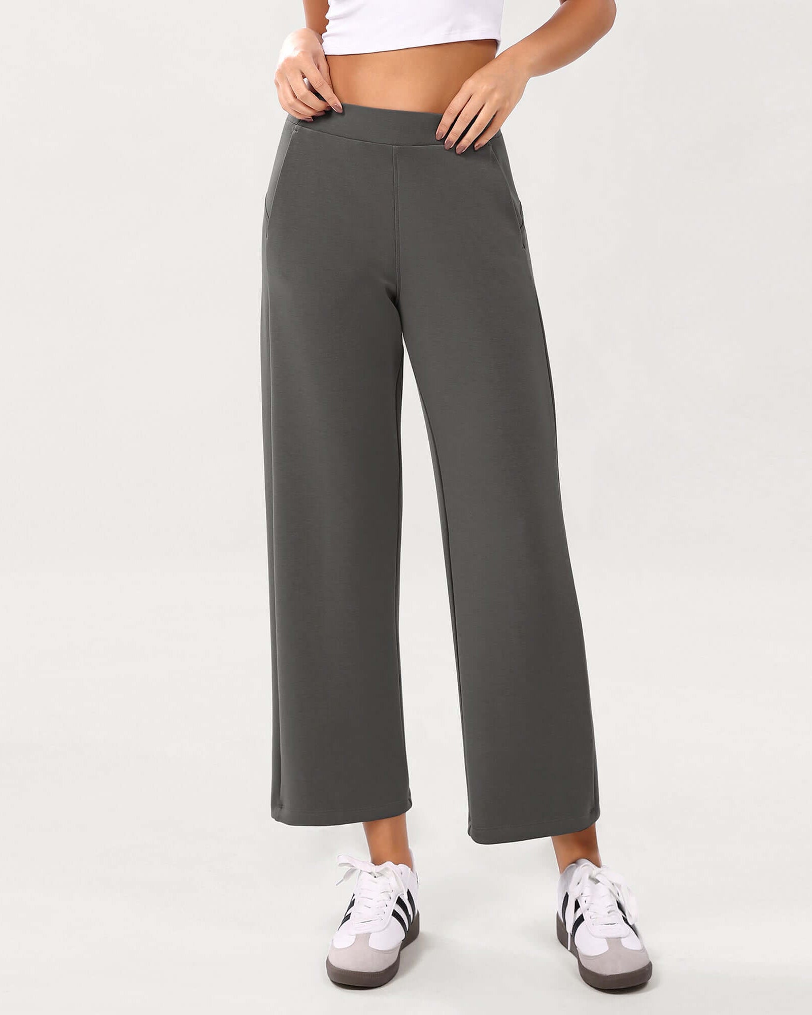 Modal Soft Relaxed Cropped Pants - ododos