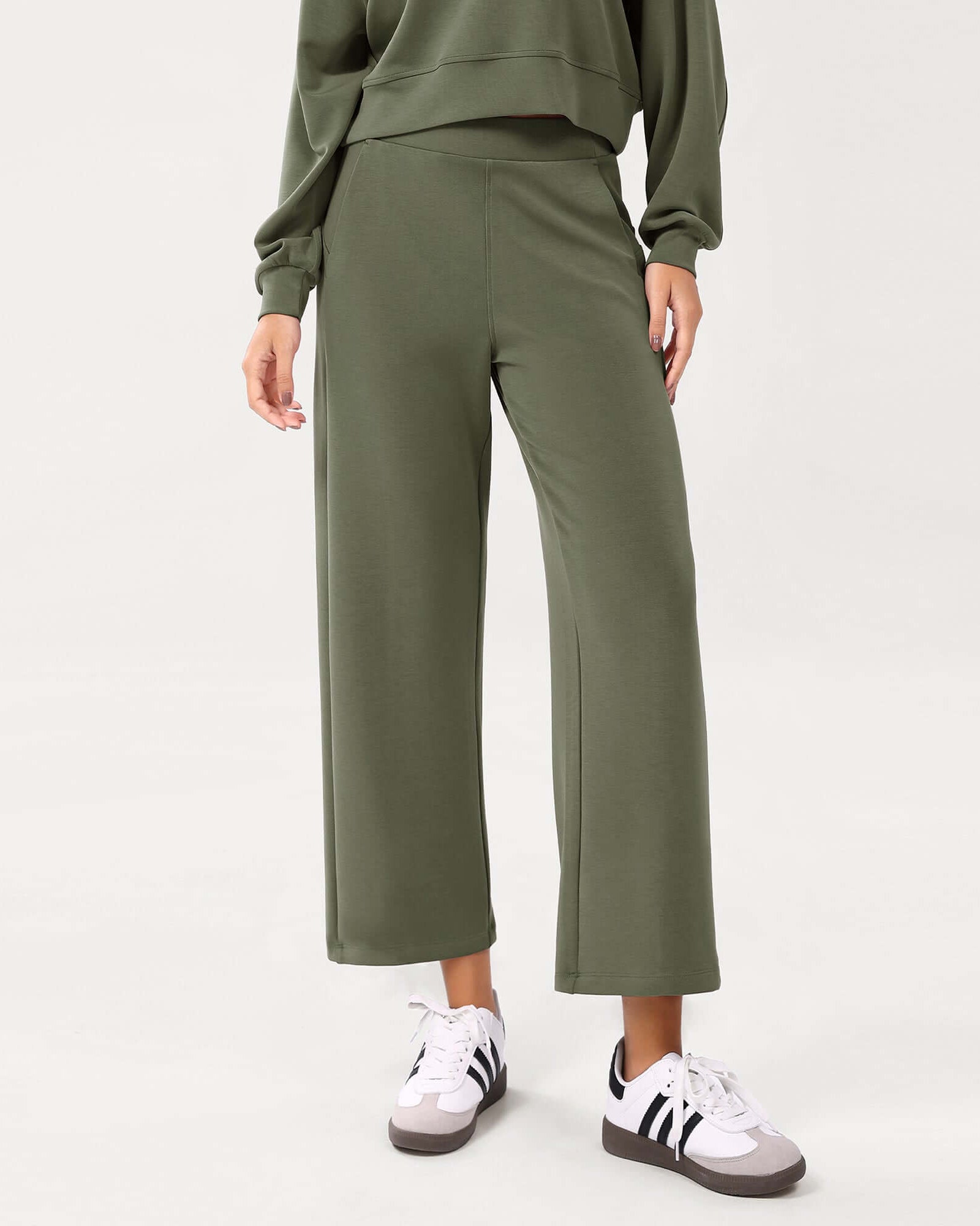 Modal Soft Relaxed Cropped Pants - ododos