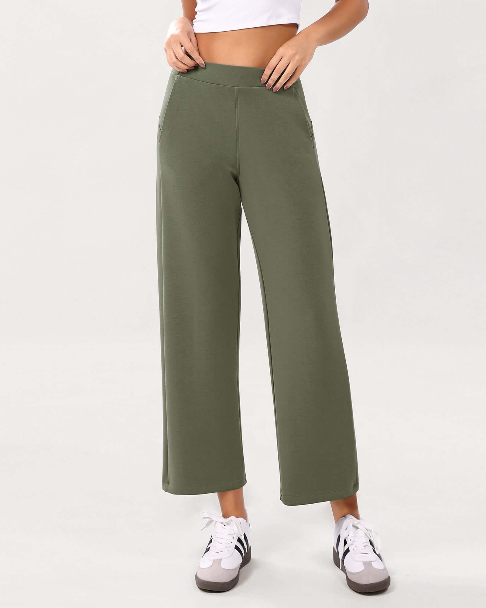 Modal Soft Relaxed Cropped Pants - ododos