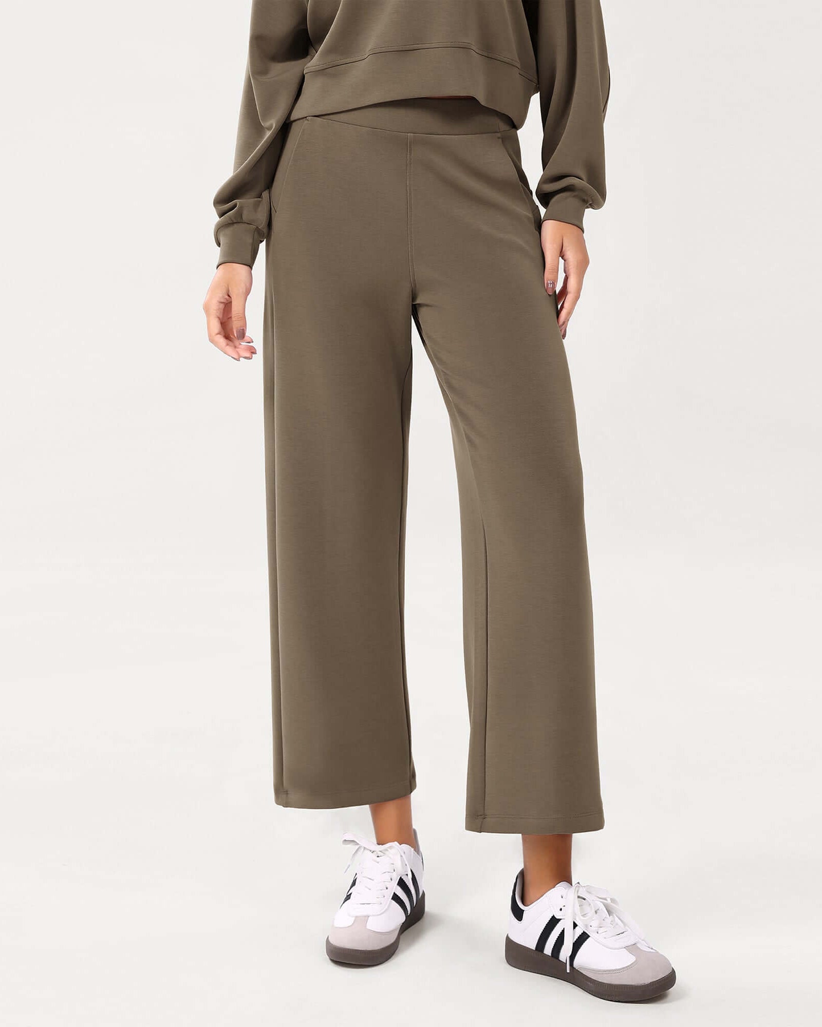 Modal Soft Relaxed Cropped Pants - ododos