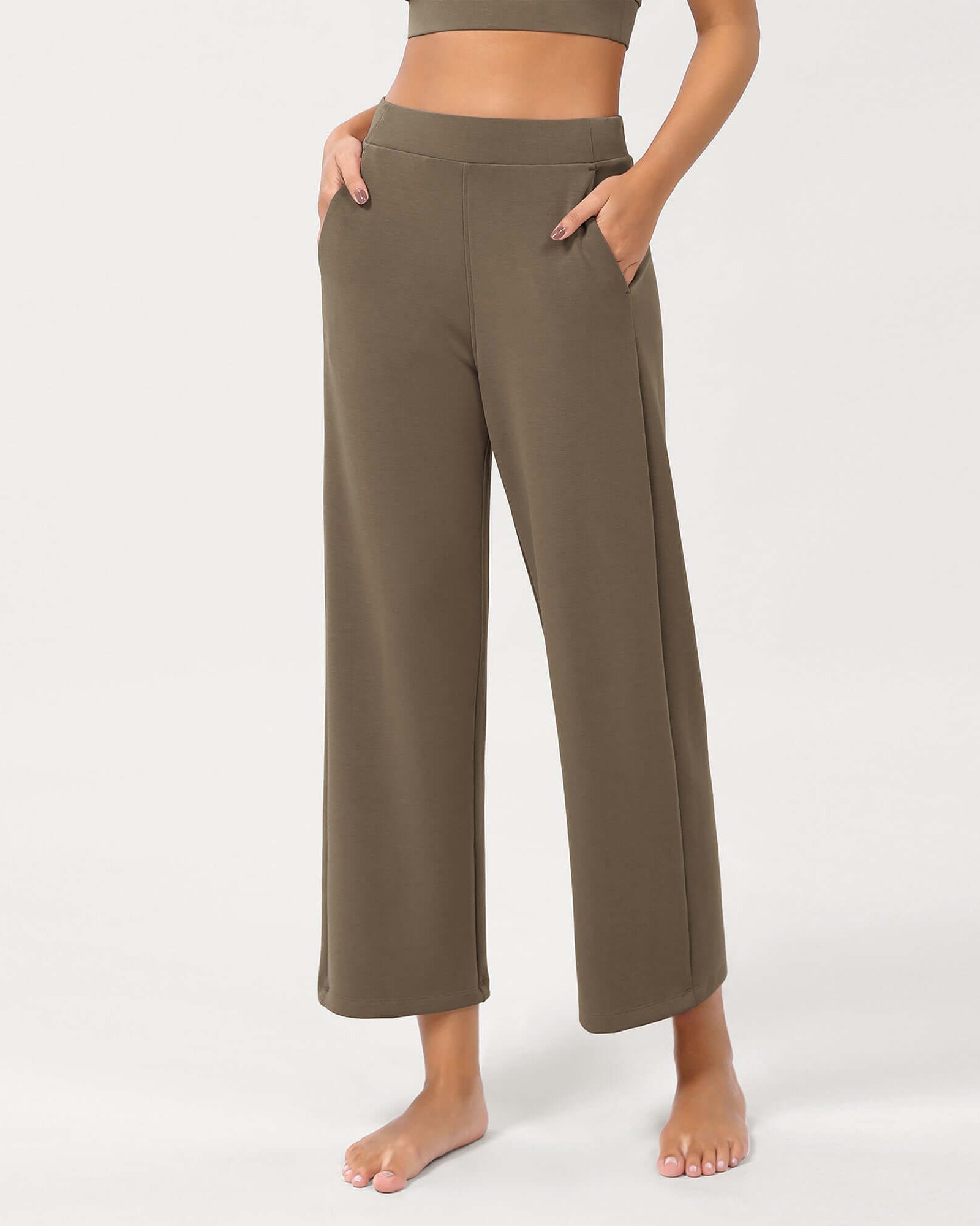 Modal Soft Relaxed Cropped Pants - ododos