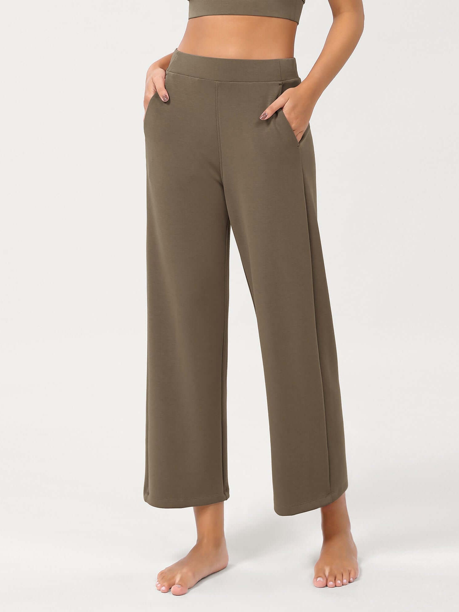Modal Soft Relaxed Cropped Pants - ododos