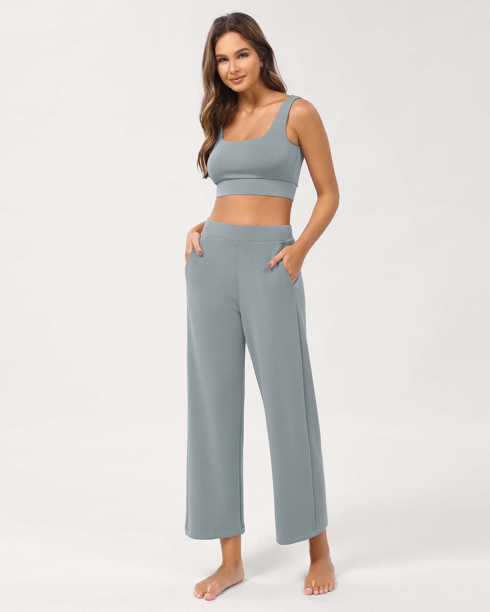 Modal Soft Relaxed Cropped Pants - ododos