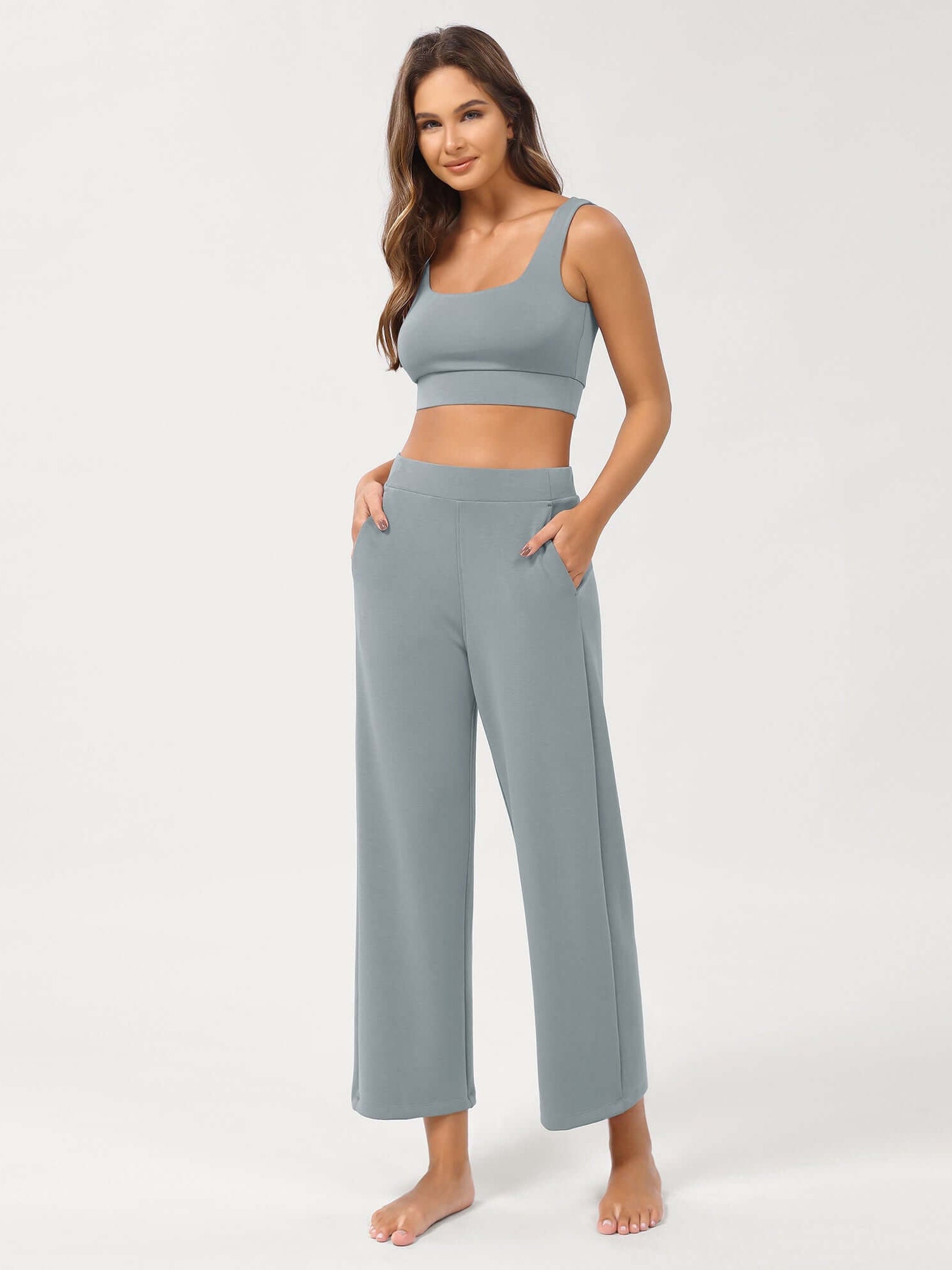 Modal Soft Relaxed Cropped Pants - ododos