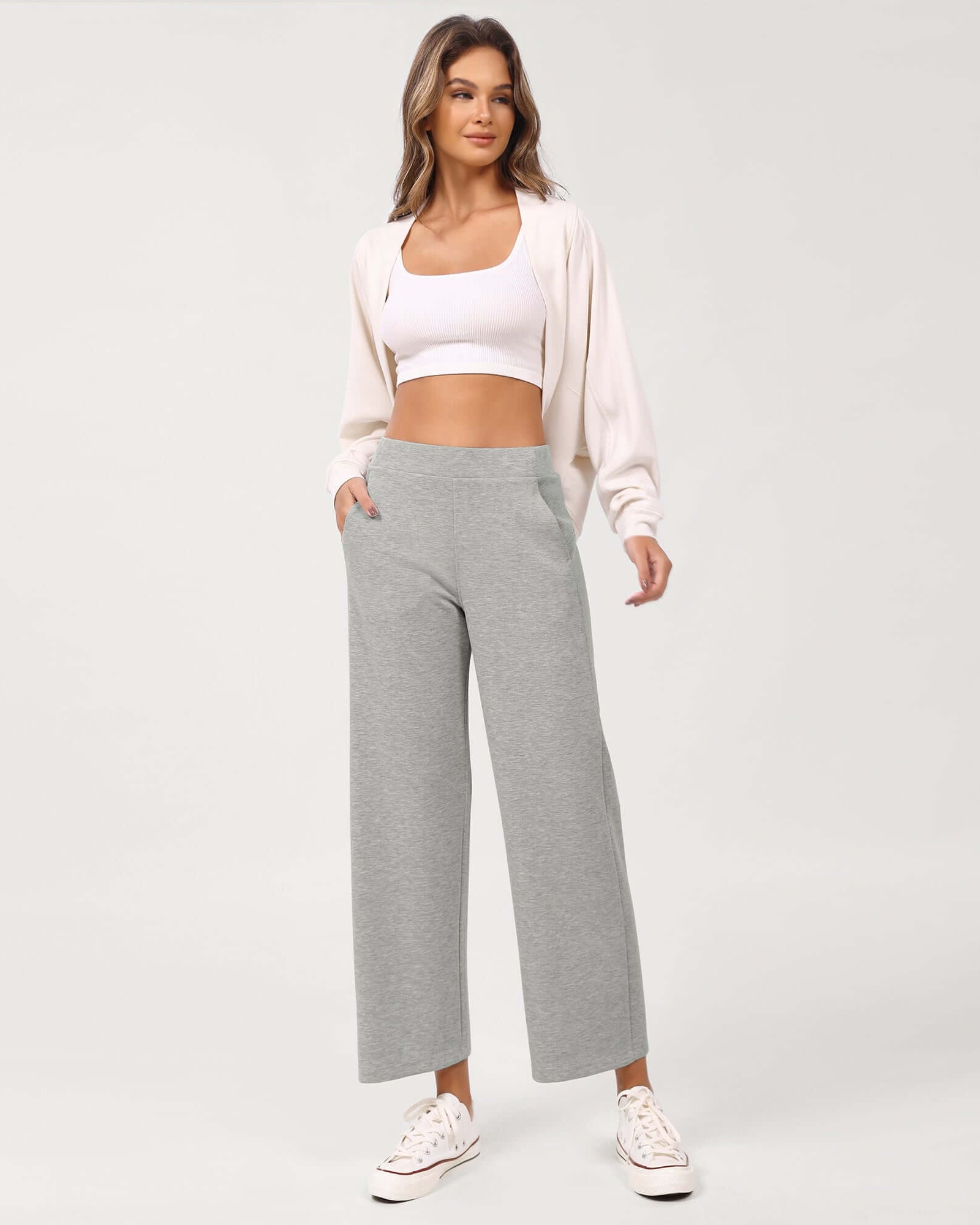 Modal Soft Relaxed Cropped Pants - ododos