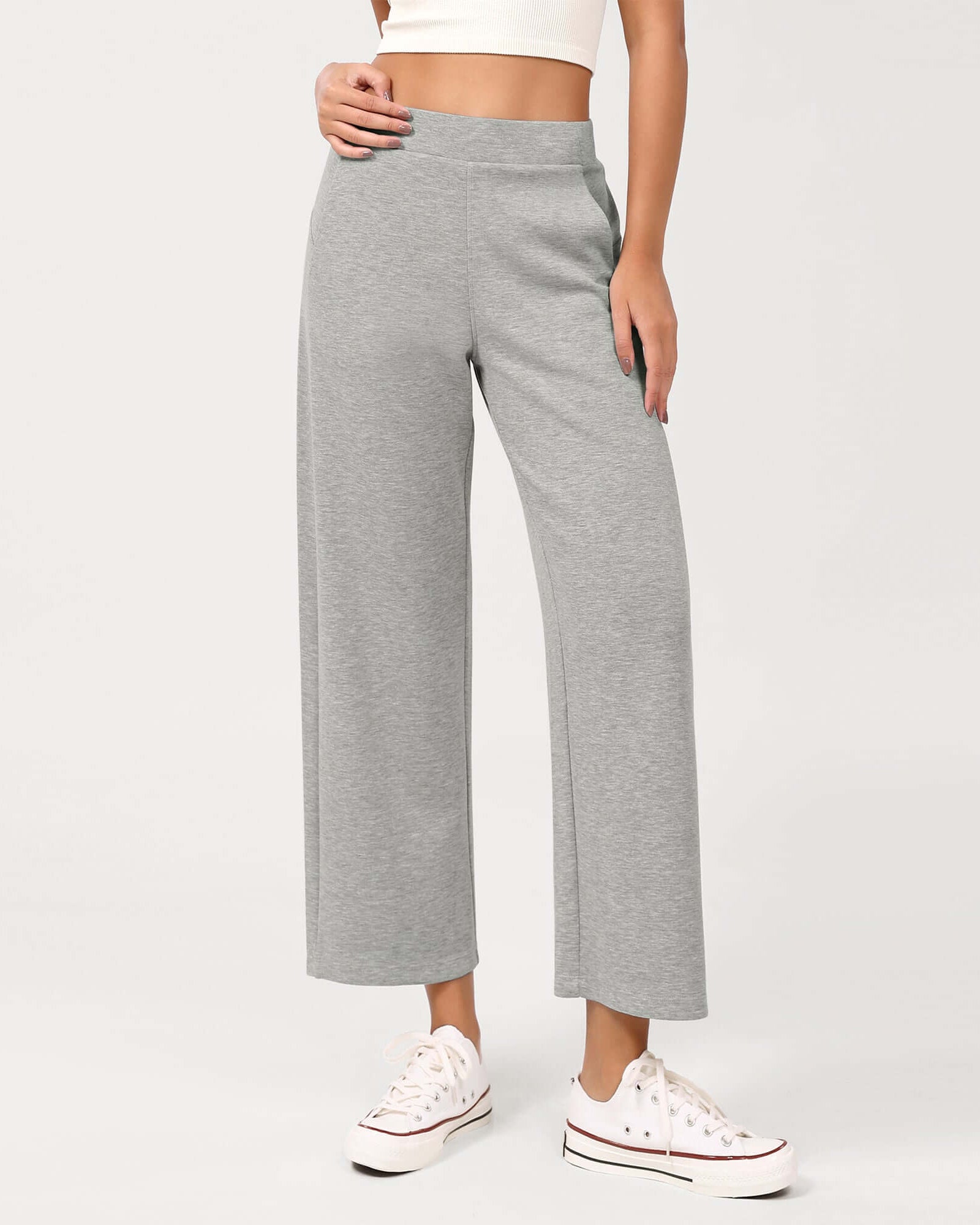 Modal Soft Relaxed Cropped Pants - ododos