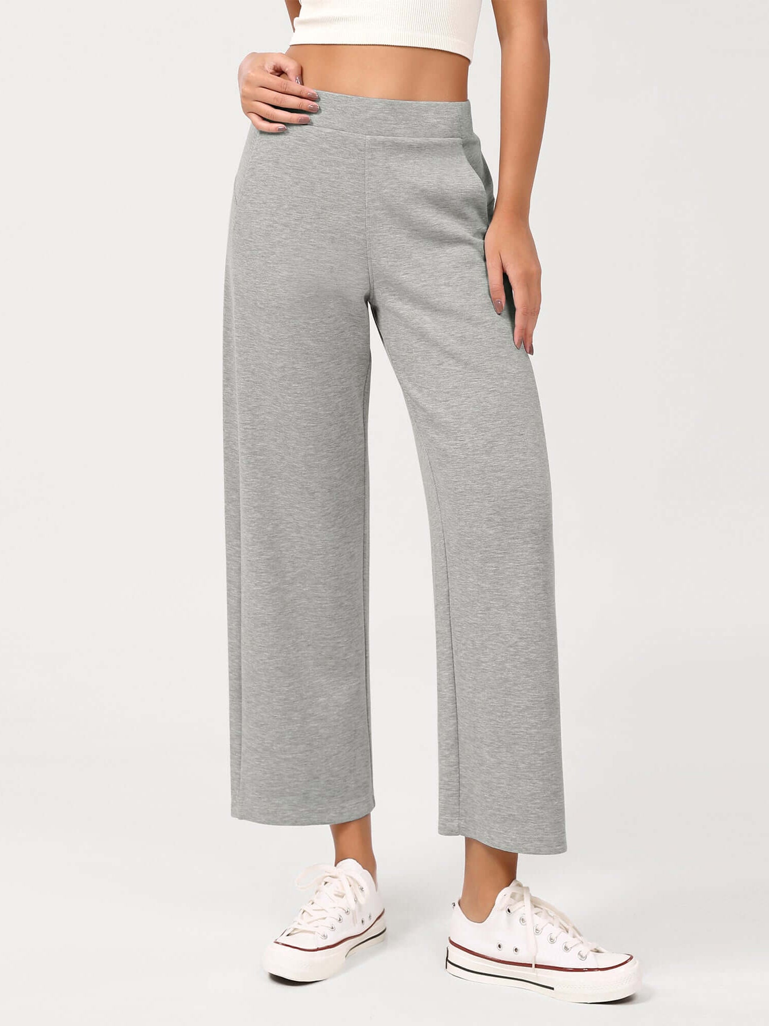 Modal Soft Relaxed Cropped Pants - ododos