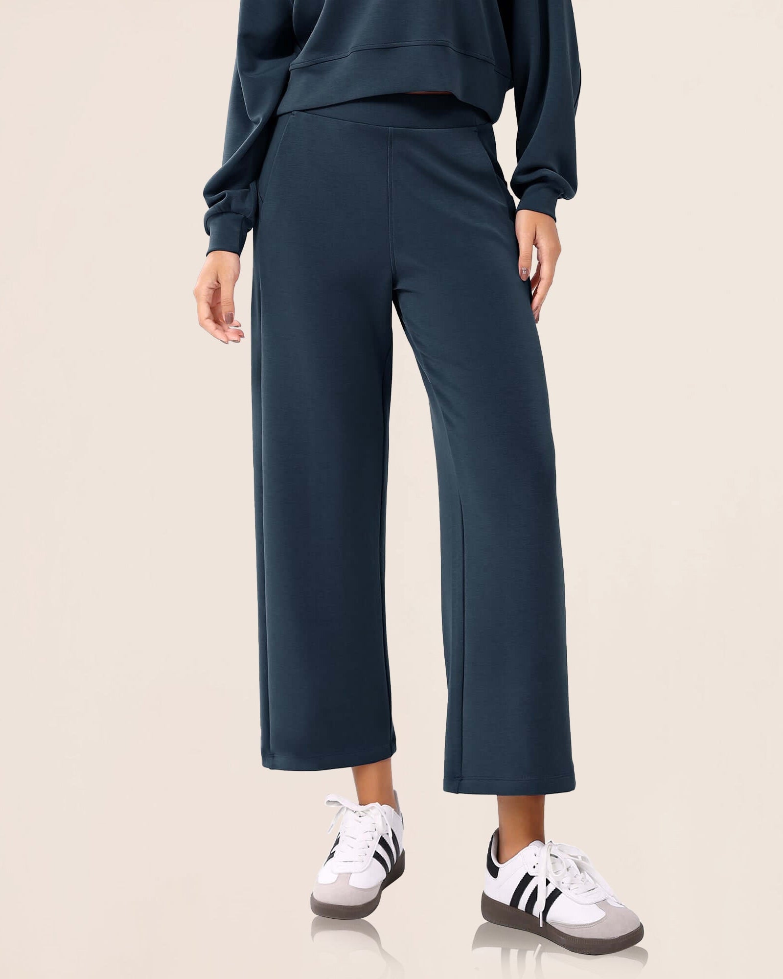 Modal Soft Relaxed Cropped Pants - ododos