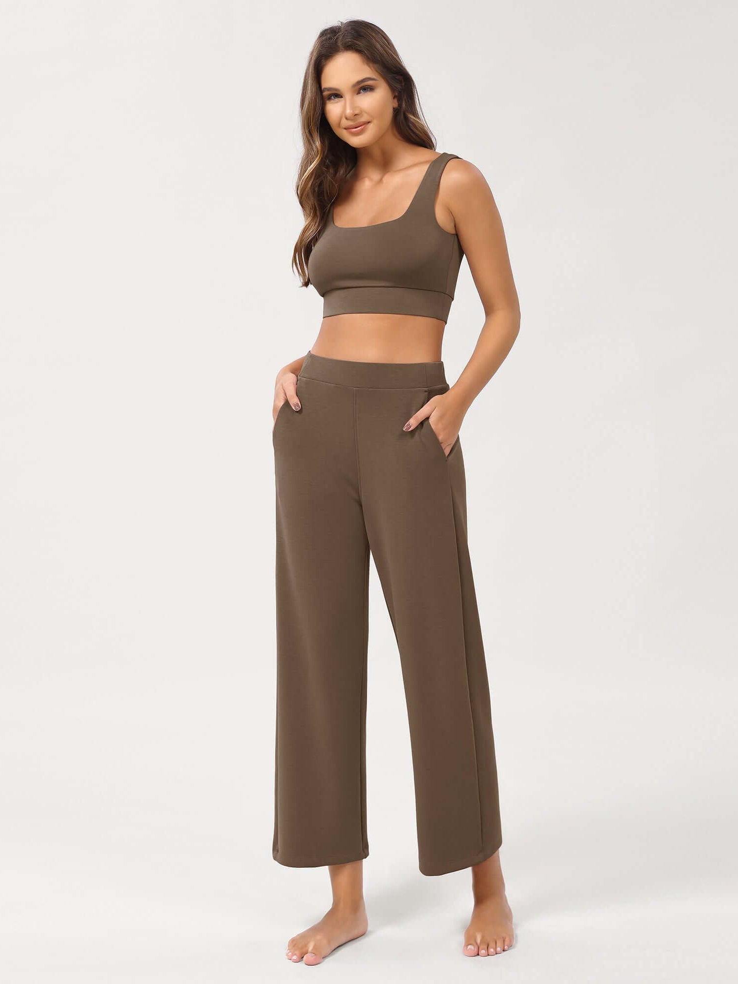 Modal Soft Relaxed Cropped Pants - ododos