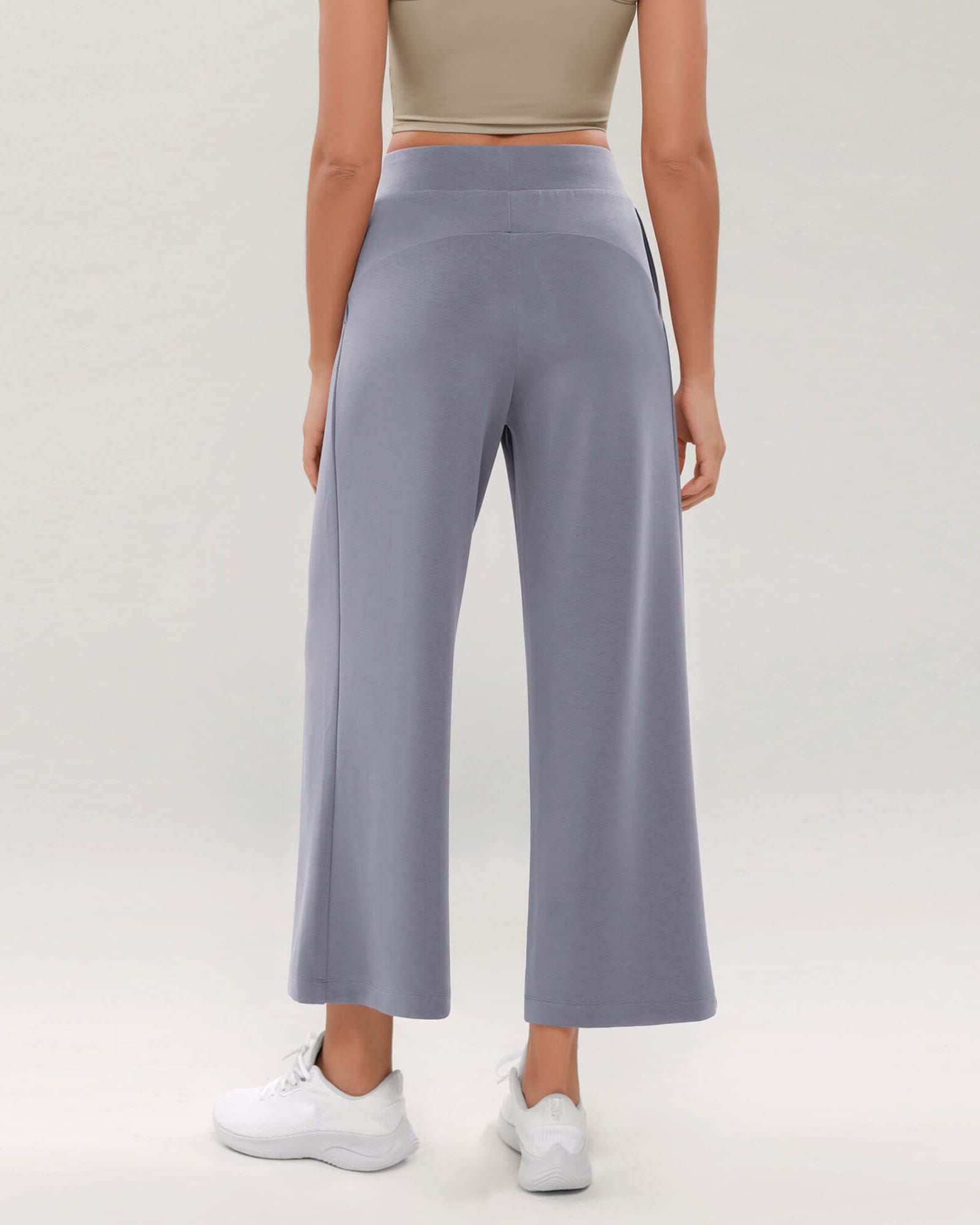 Modal Soft Wide Leg Cropped Casual Pants - ododos