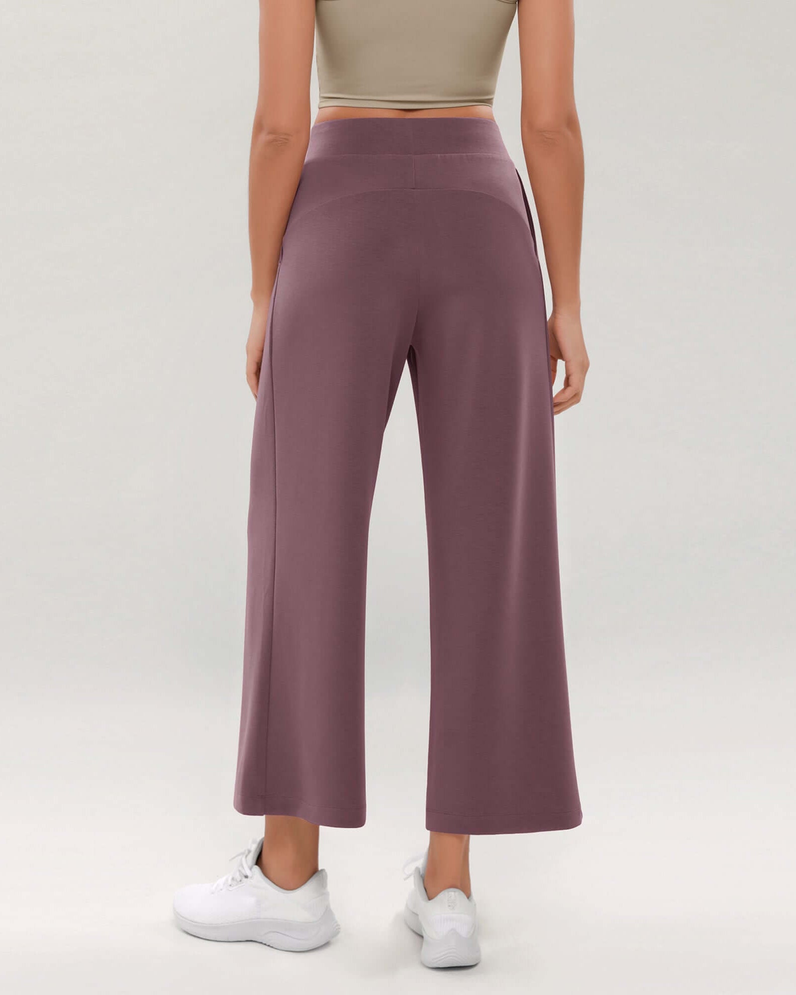 Modal Soft Wide Leg Cropped Casual Pants - ododos