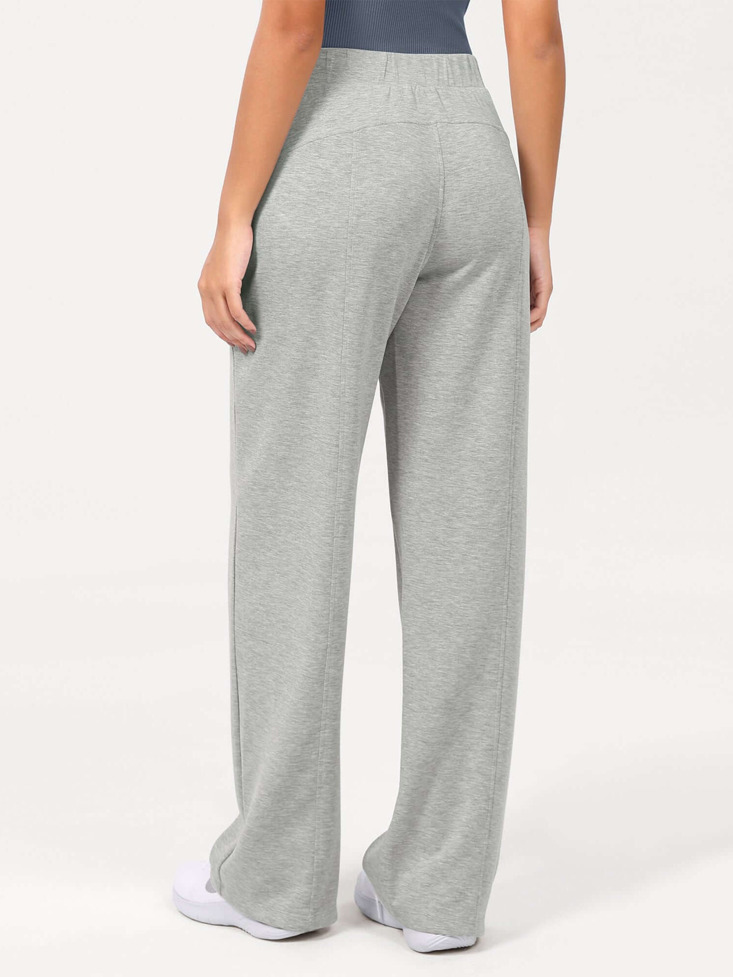 Women's Modal Soft Wide Leg Elastic High Waist Lounge Pants with Pockets - ododos