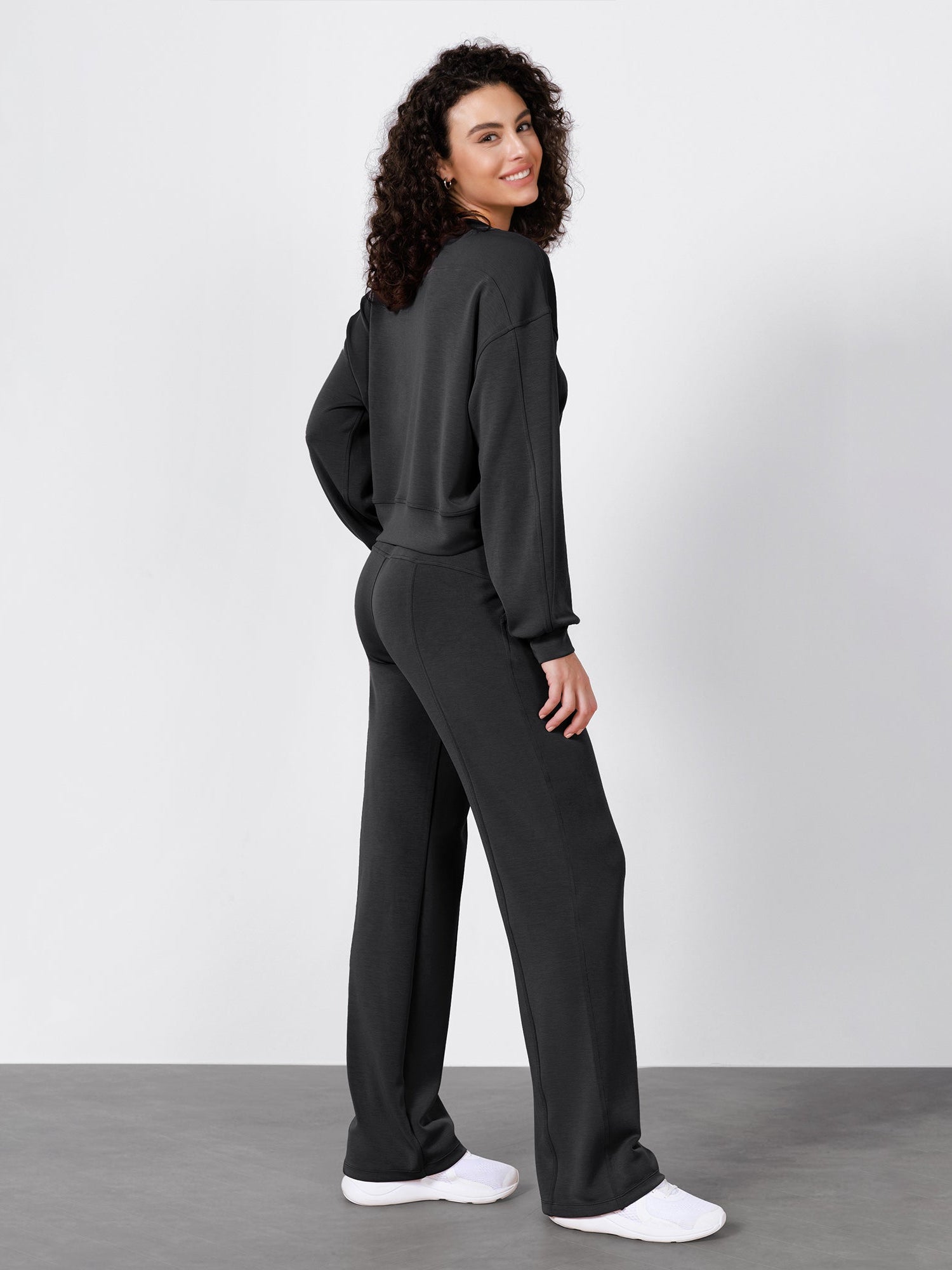 27 Adjustable Shockcord High Waist Casual Lounge Pants with Pockets - ododos