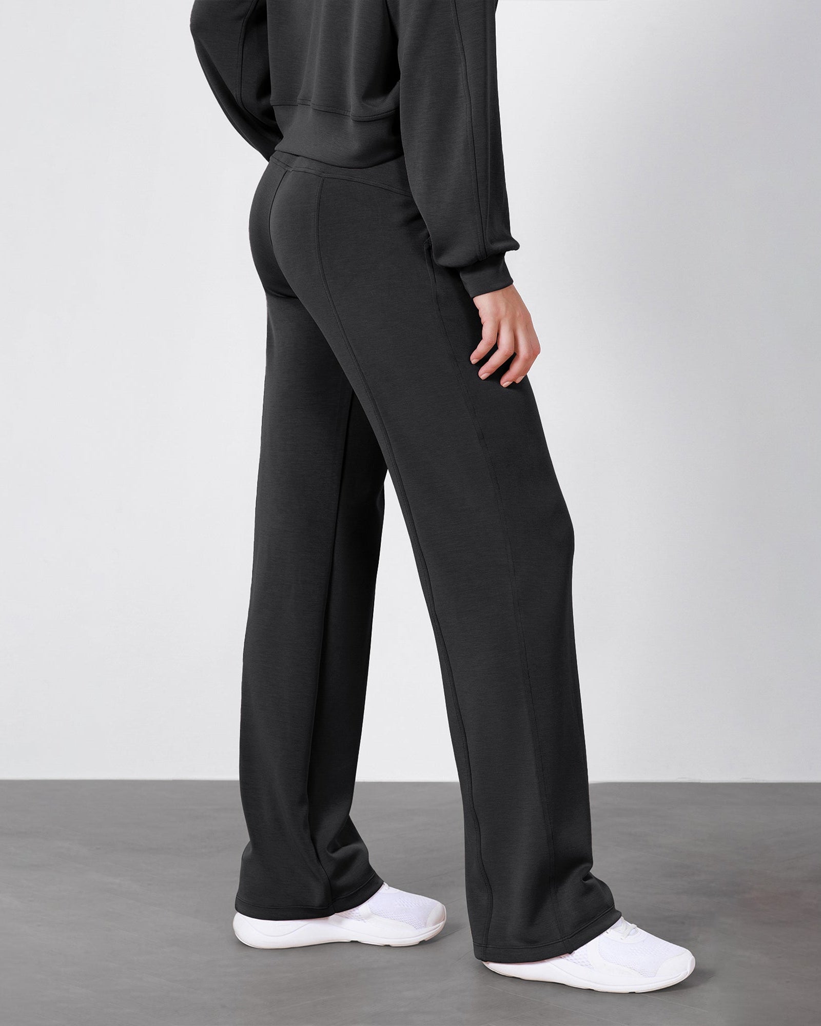 27 Adjustable Shockcord High Waist Casual Lounge Pants with Pockets - ododos