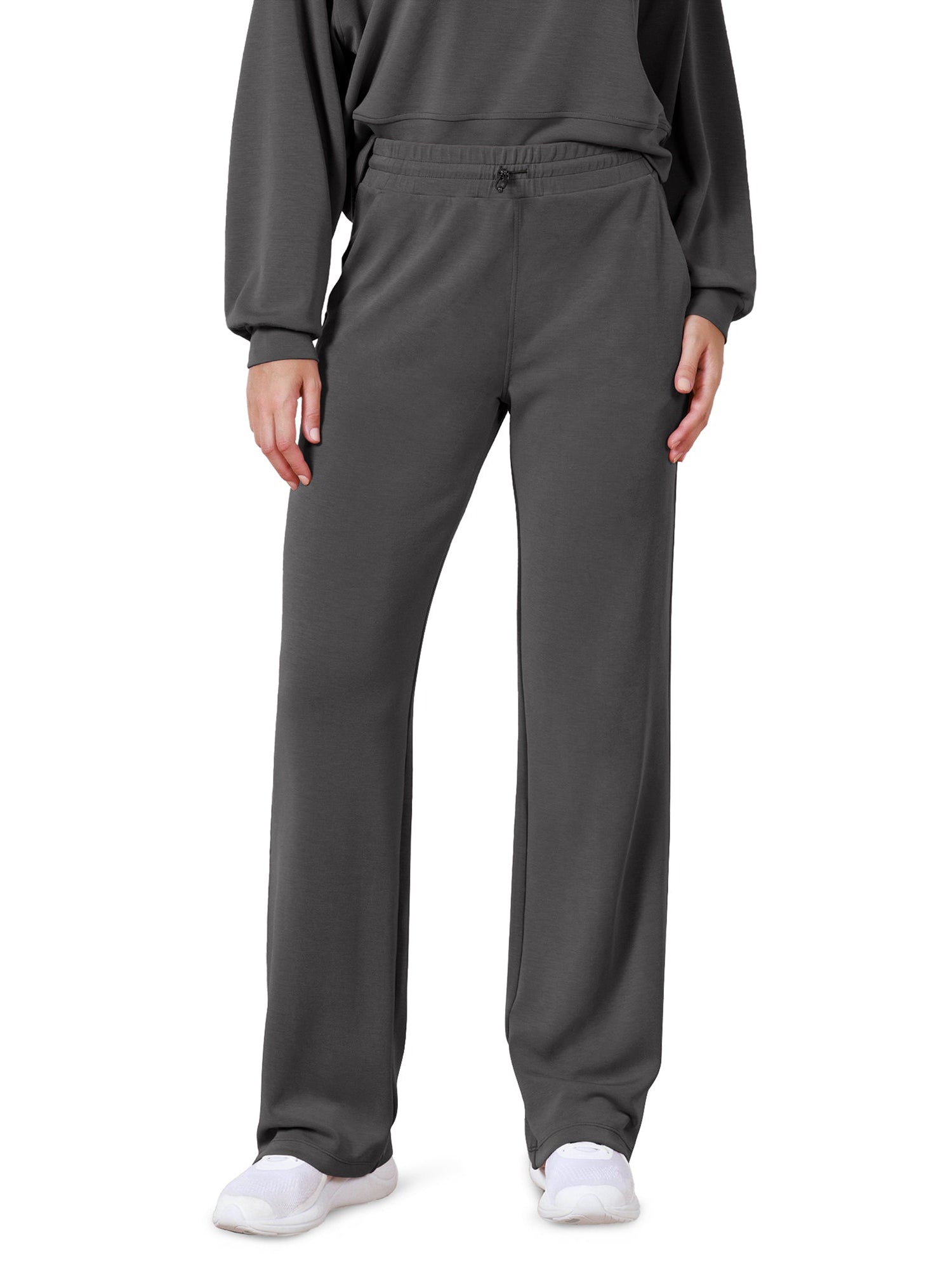 27 Adjustable Shockcord High Waist Casual Lounge Pants with Pockets - ododos