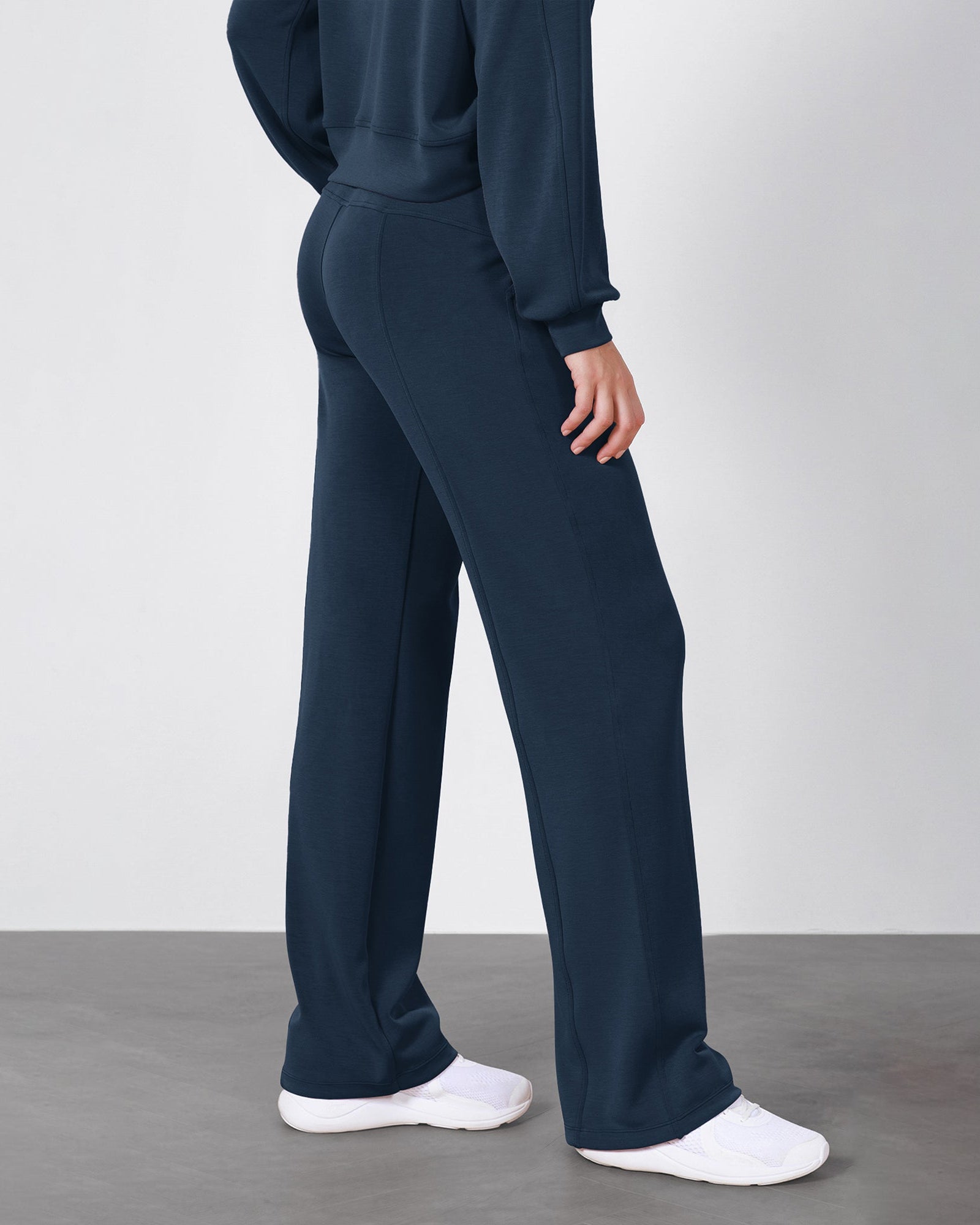 27 Adjustable Shockcord High Waist Casual Lounge Pants with Pockets - ododos