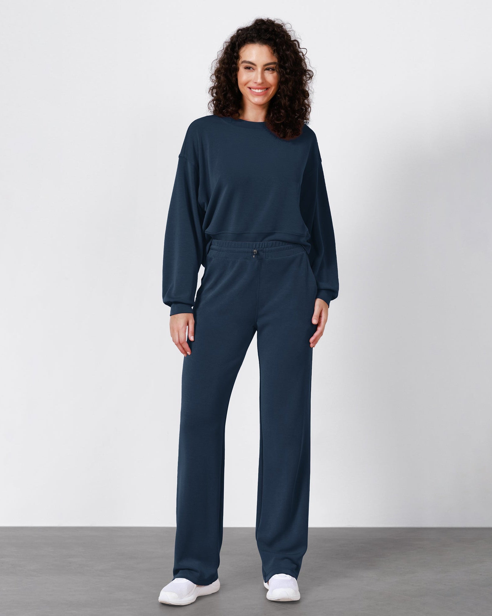 27 Adjustable Shockcord High Waist Casual Lounge Pants with Pockets - ododos